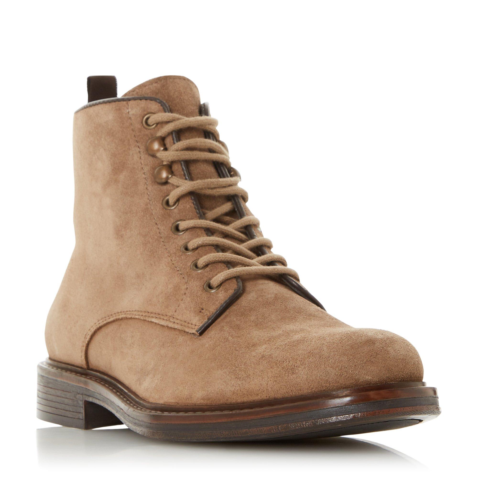 Cocoa Lace Up Low Block Heel Boots