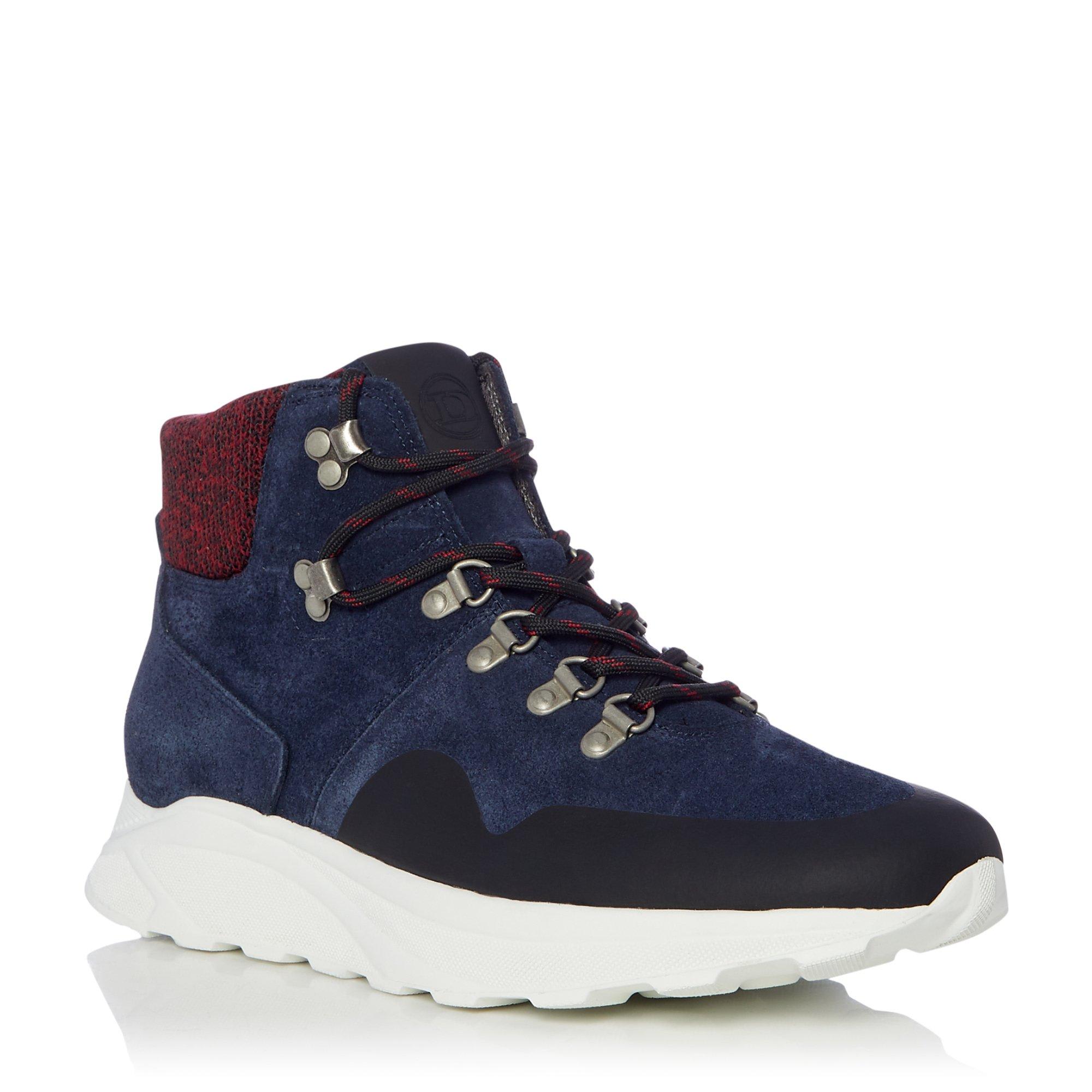 Col Knit Collar Hiker Boots