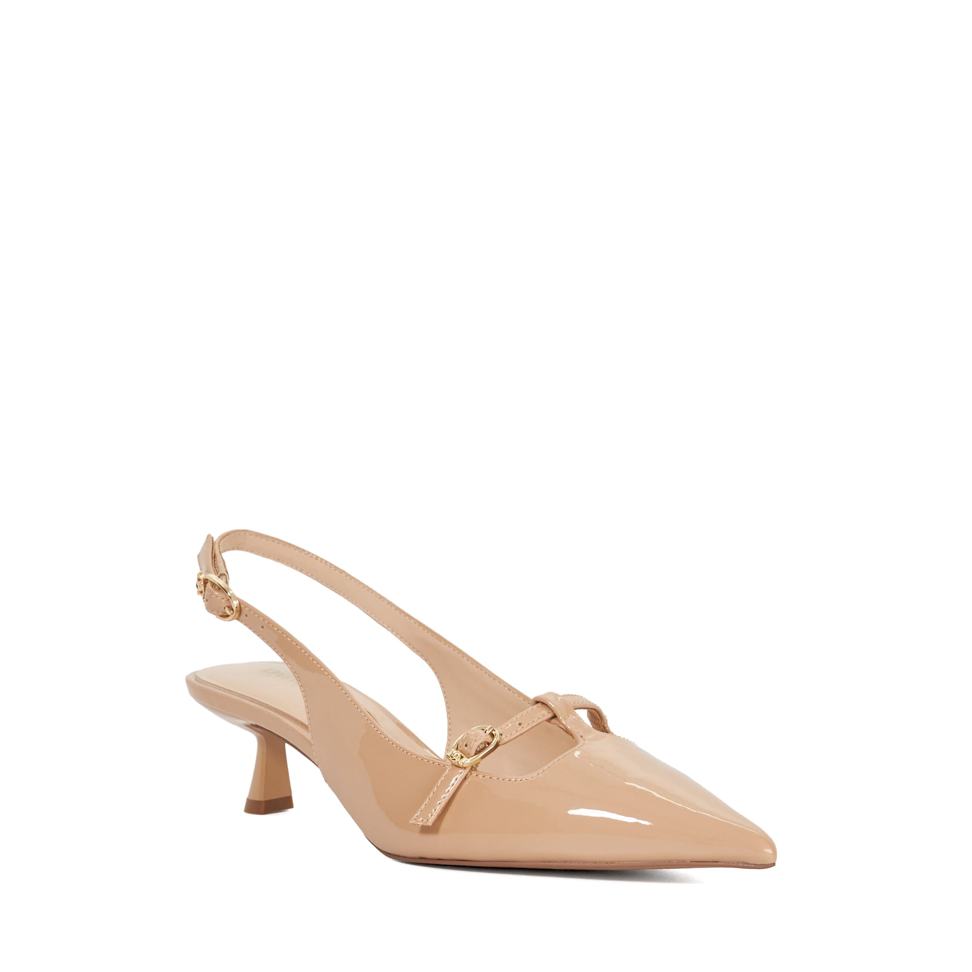 Deserving Pointed Toe Slingback Kitten Heels