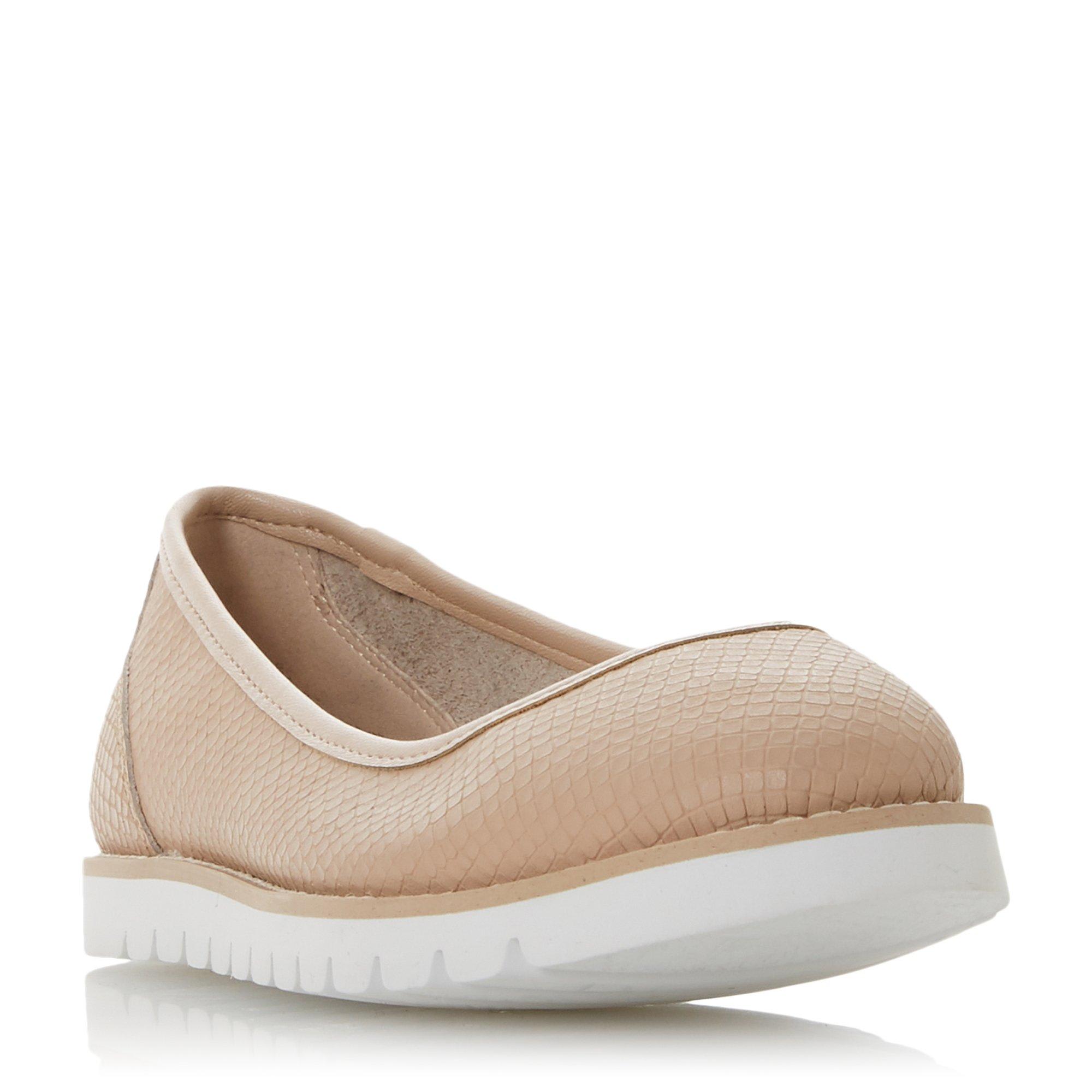 Haden Cleated Contrasting Sole Flat Shoes