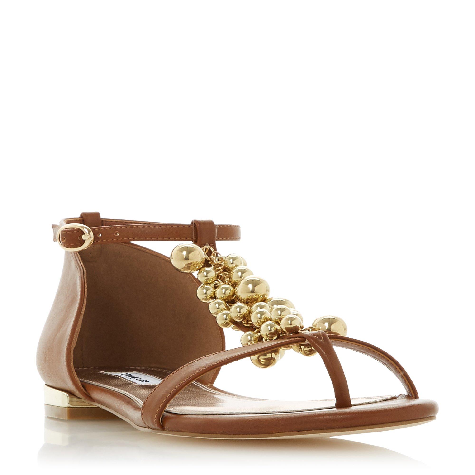 Hobart 2 Embellished T-Bar Flat Sandals