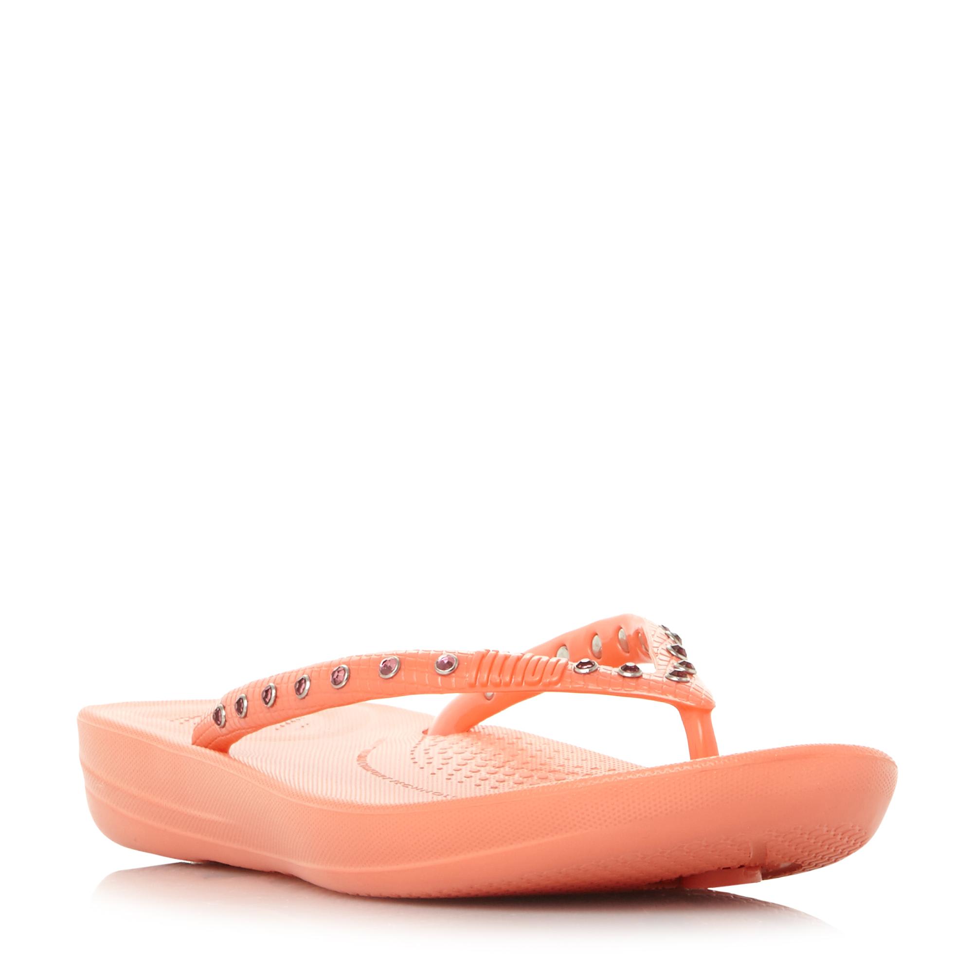 Iqushion Crysta Snake Effect Flip Flop