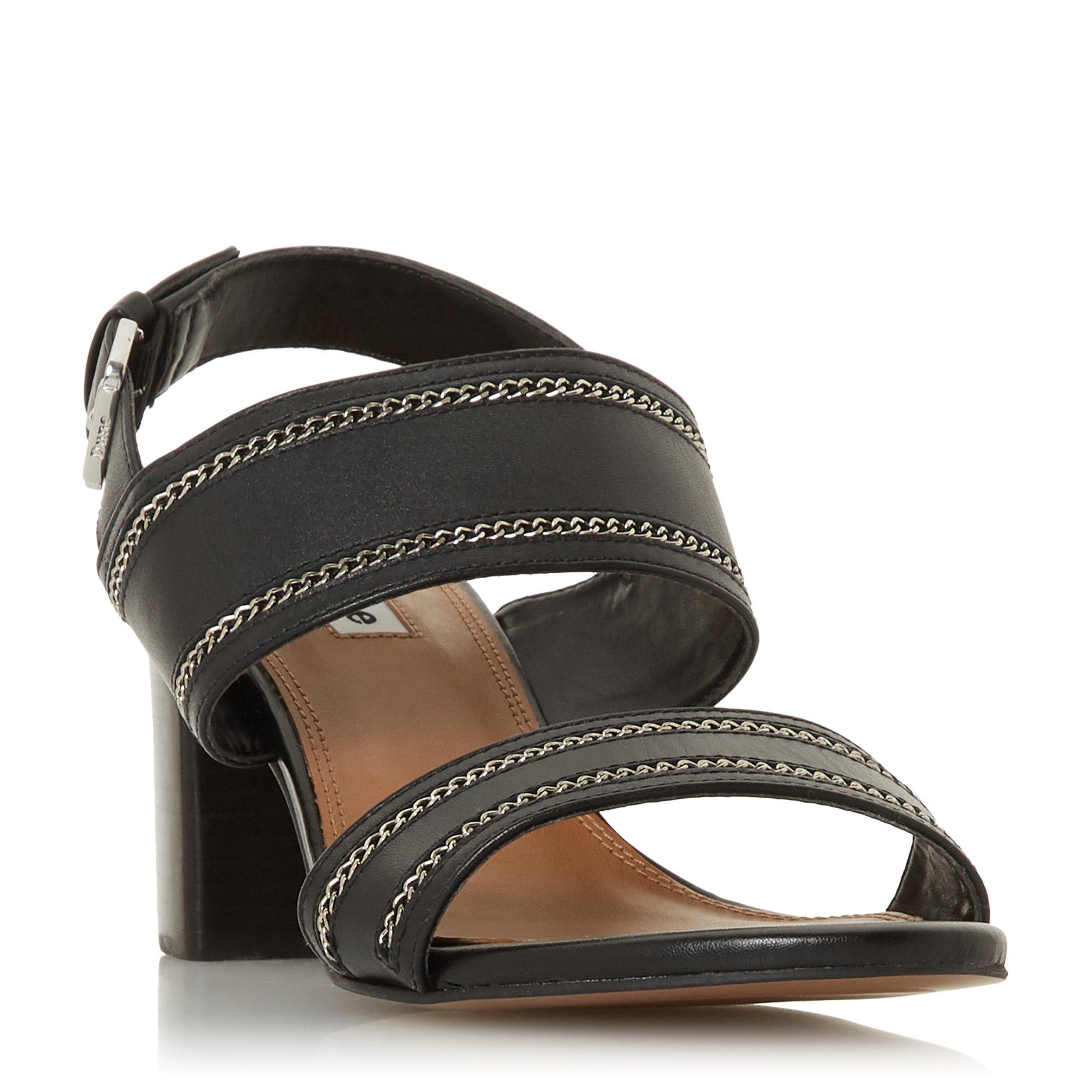 Jolyne Chain Detail Double Strap Sandals