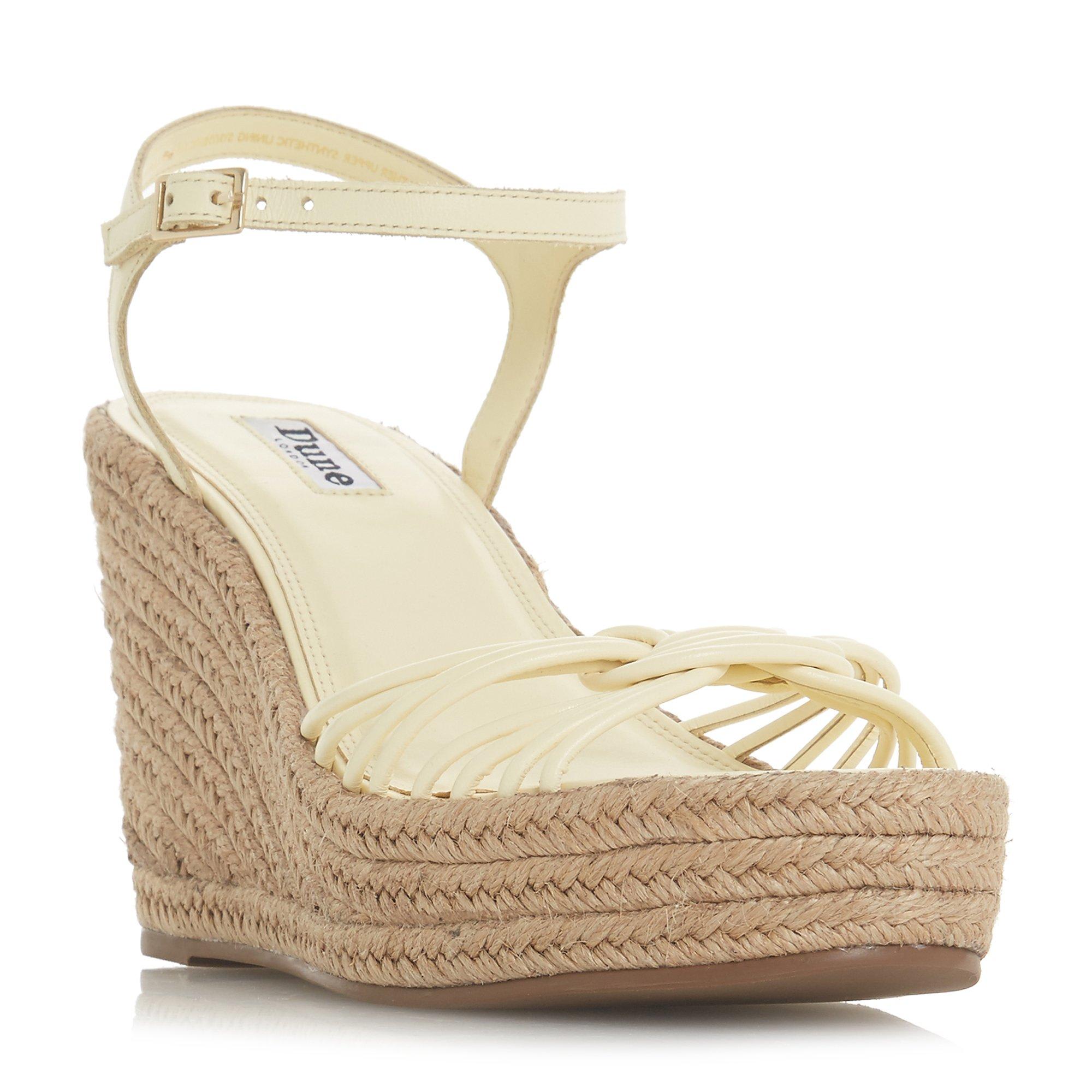 Kikii Knot Detail Wedge Sandals