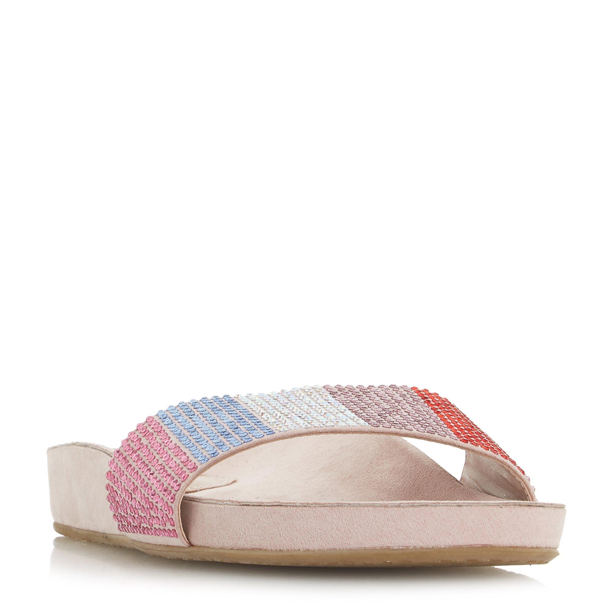 Larsa Striped Diamante Slider
