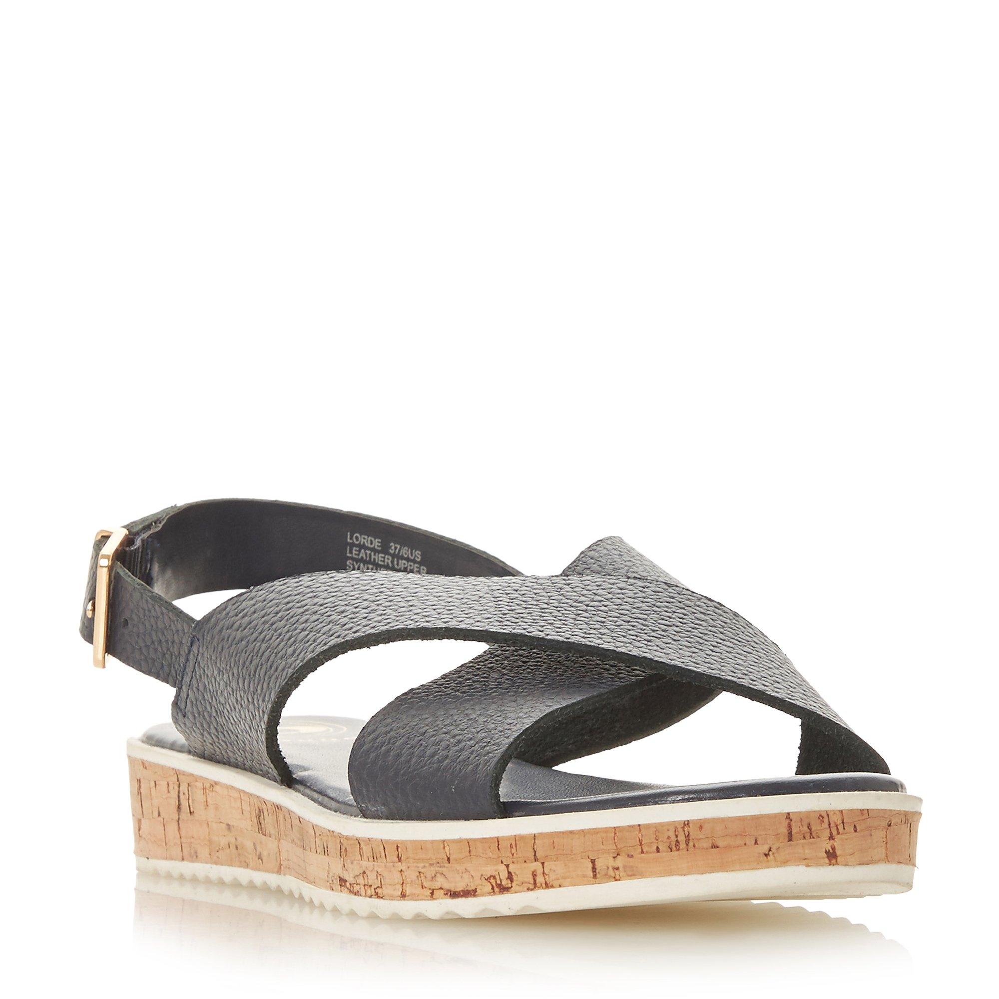 Lorde Cross Strap Flat Sandals