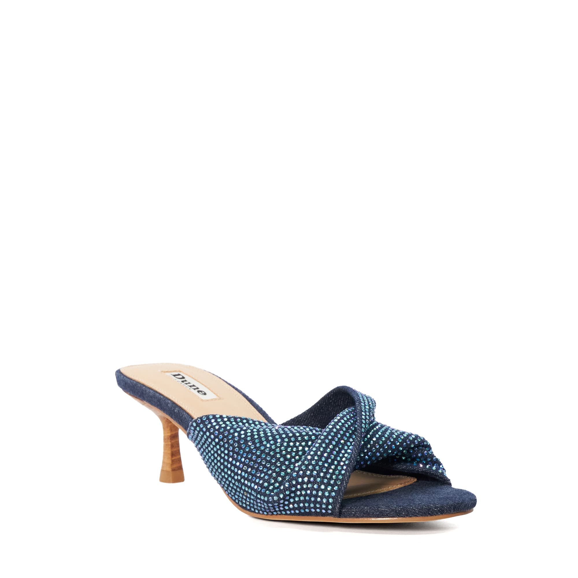 Starlette Blue, Panelled Purse With Wristlet Strap | Dune London