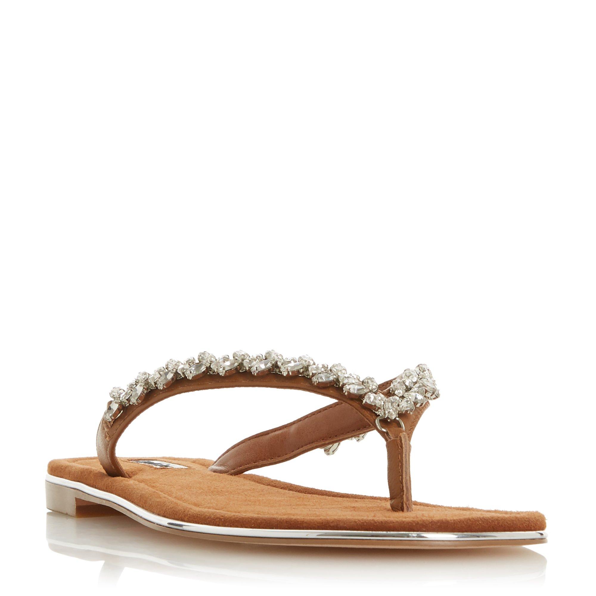 Newbey Diamante Toe-Post Sandals