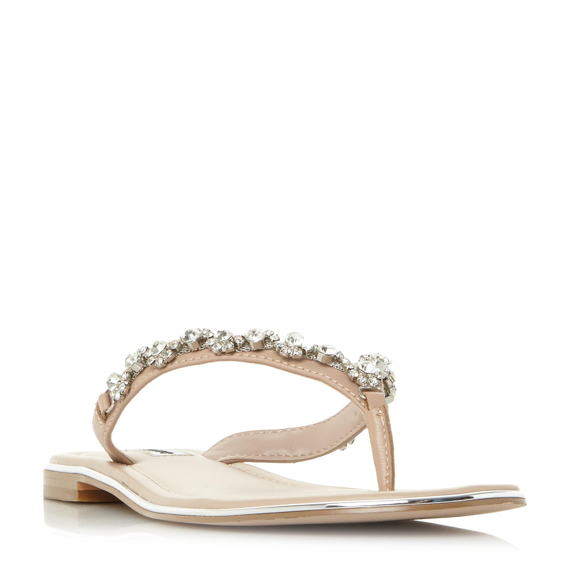 Newbie Diamante Toe-Post Sandals