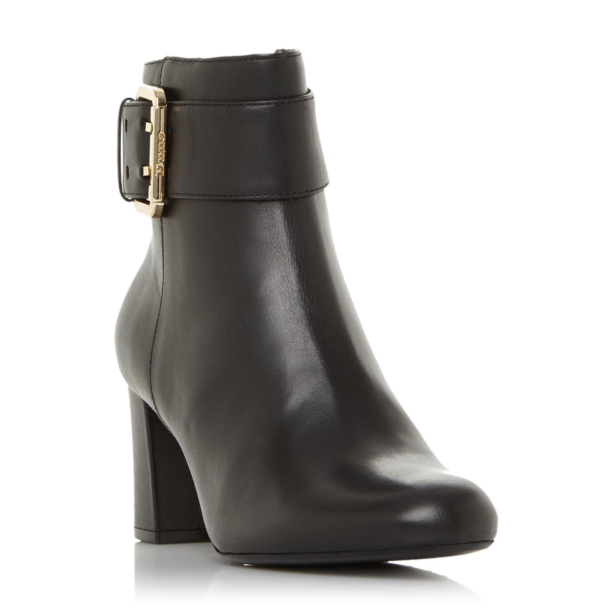 Octoba Croc-Effect Block Heel Ankle Boots