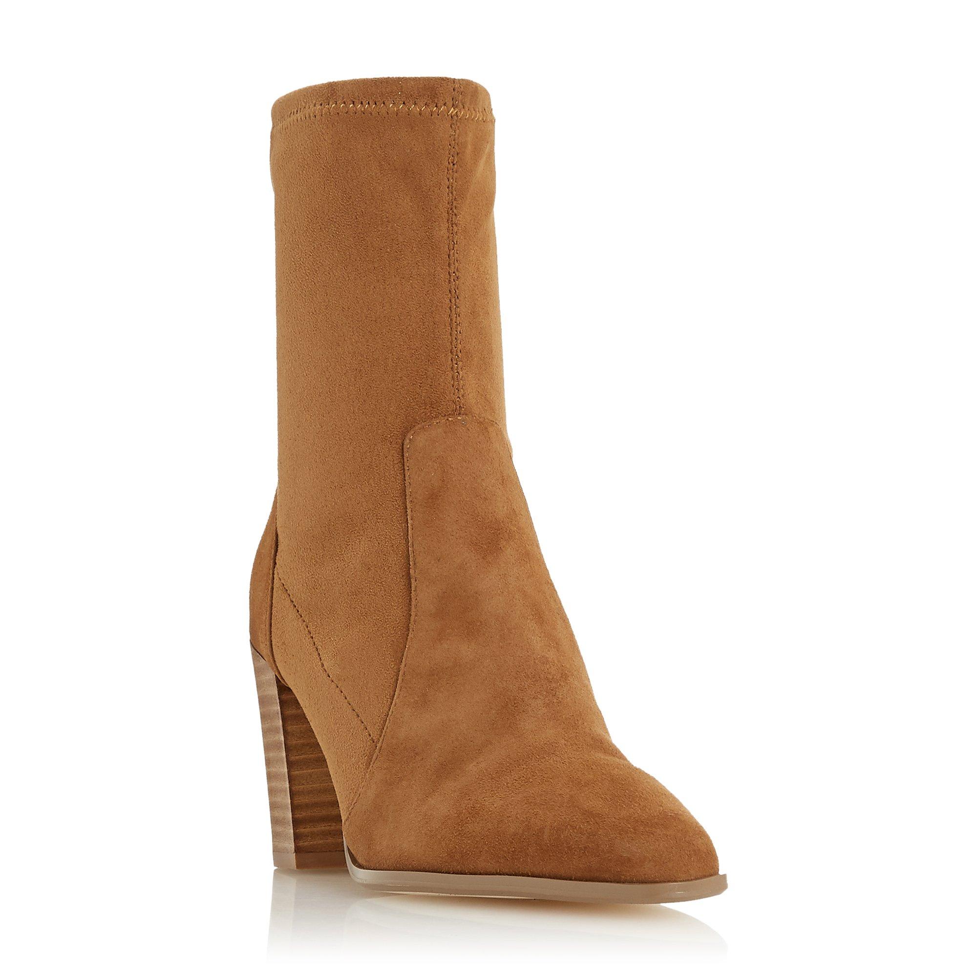 Ostene Stretch High Block Heel Ankle Boots