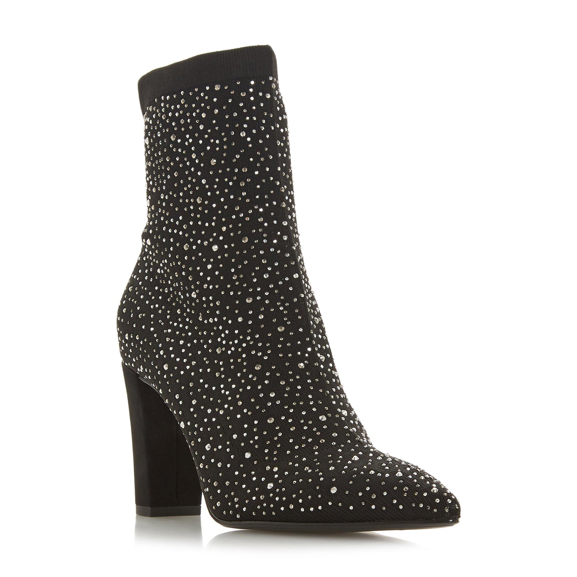 Ozone Pointed Toe Stretch Knit Boots