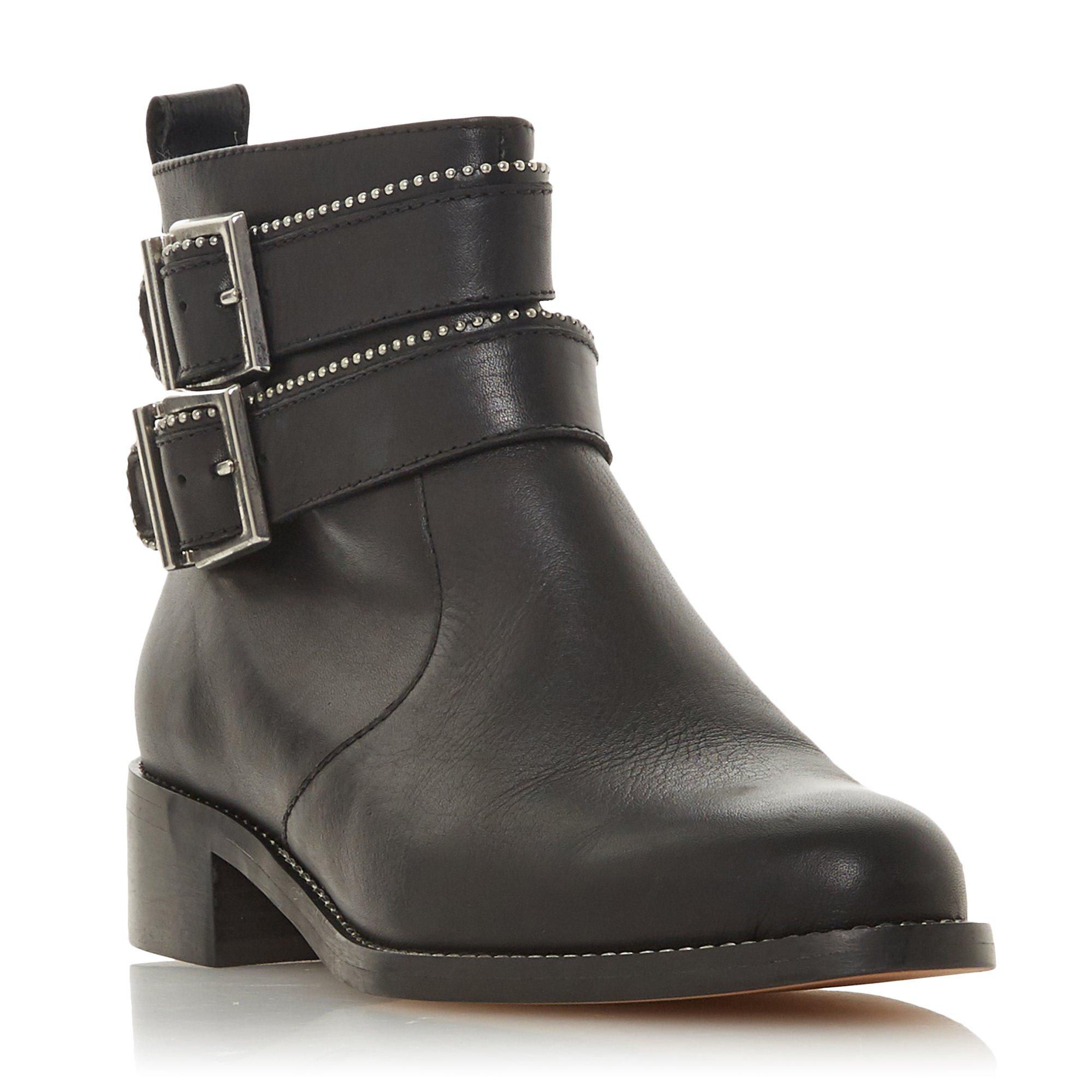 Pabblo Double Buckle Ankle Boots