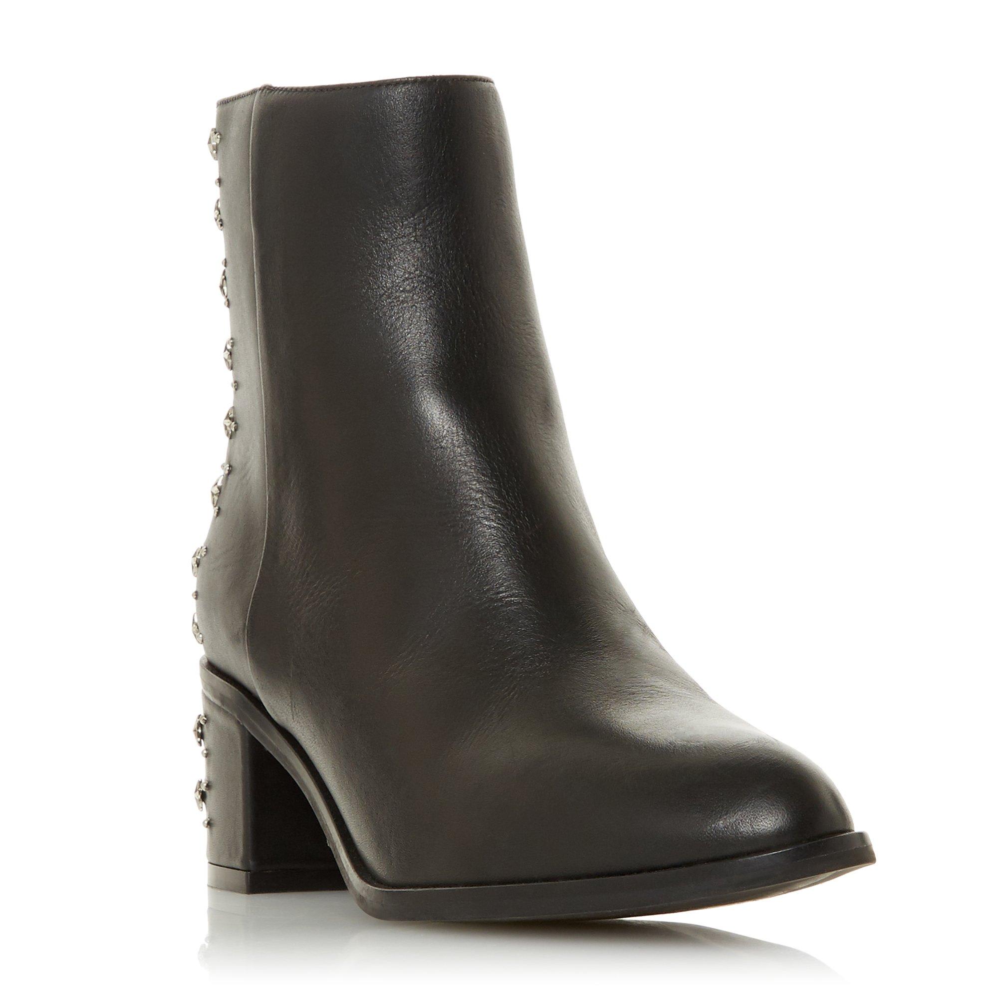 Pino Embellished Block Heel Ankle Boots