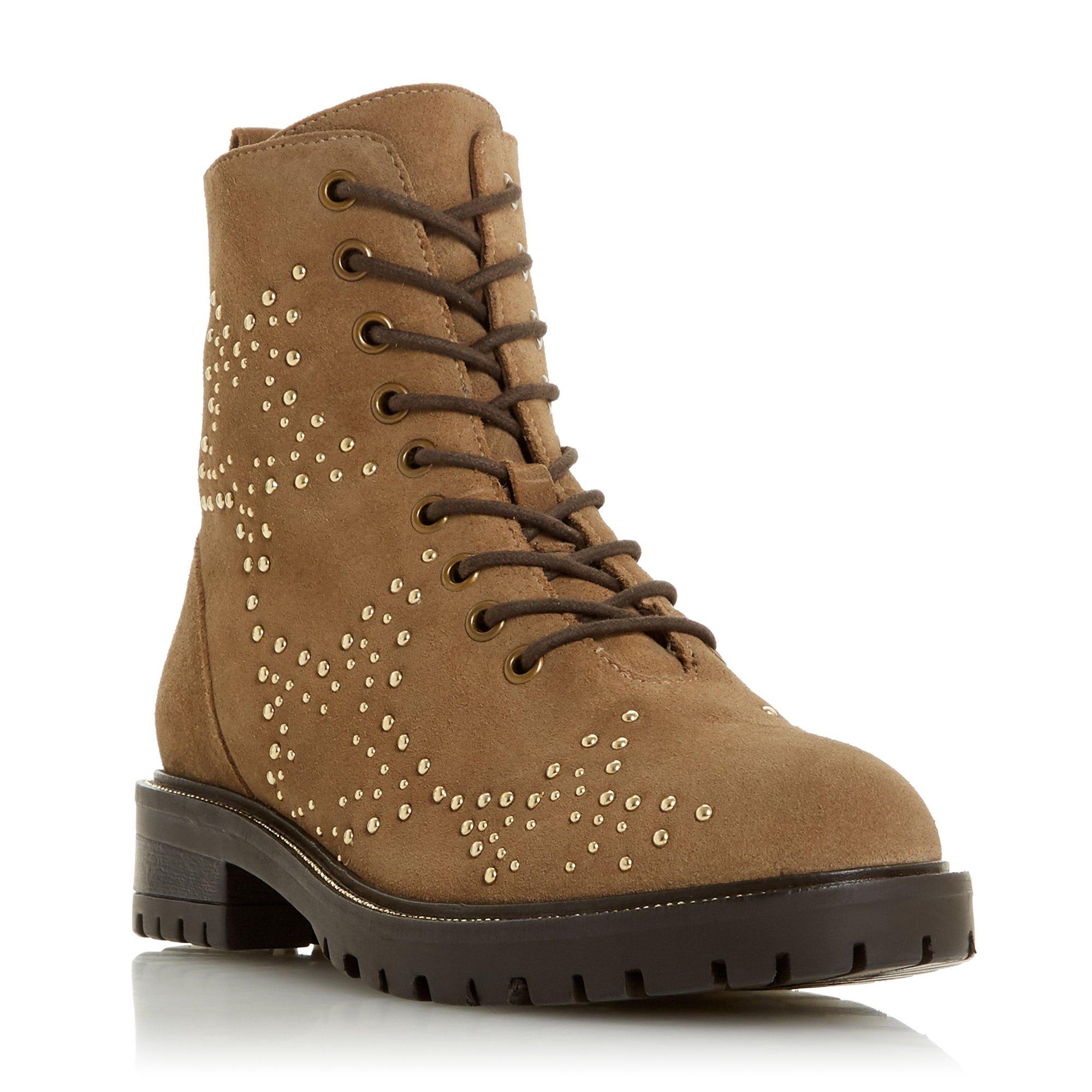 Prentice Star Stud Embellished Biker Boots