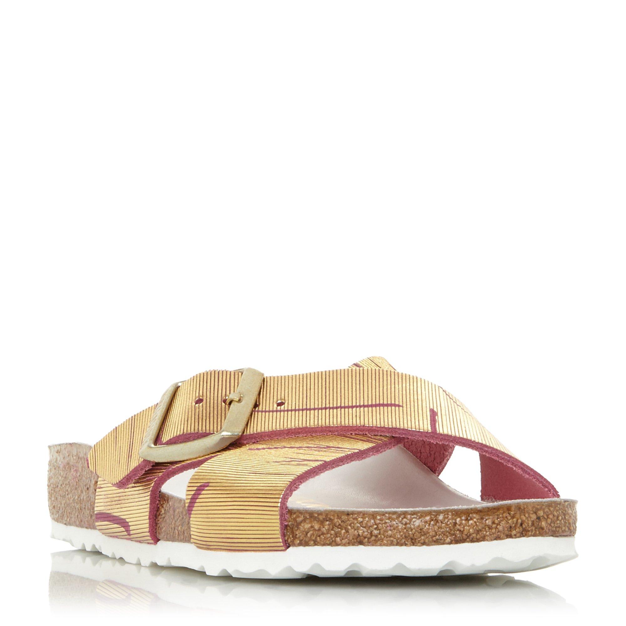 Siena Cross-Strap Slider Sandals