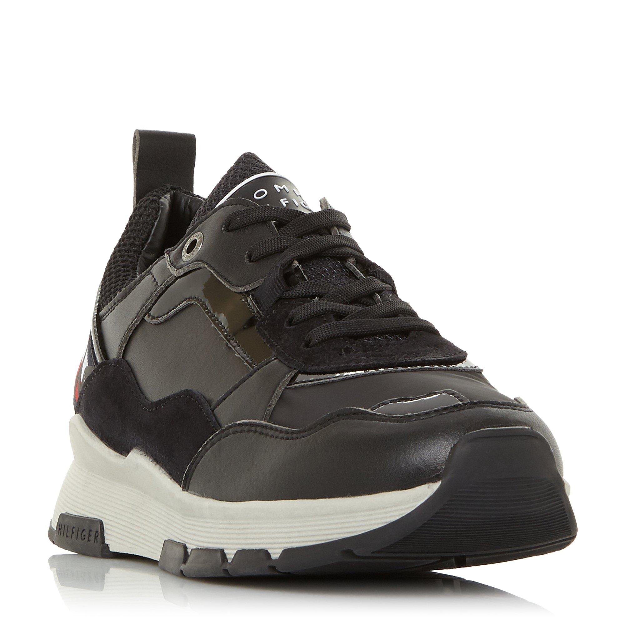 Sparkle Fashion Logo Heel Trainers