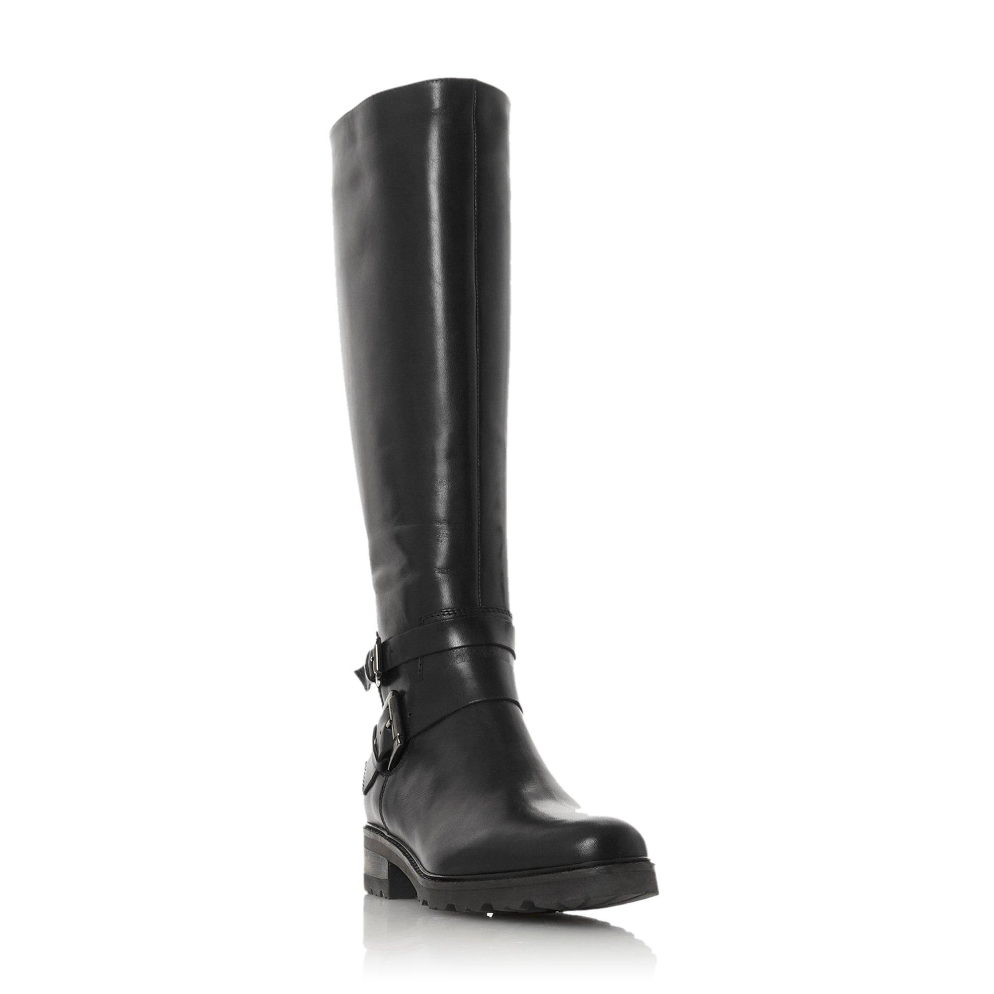 Tambie Double Buckle Knee High Boots