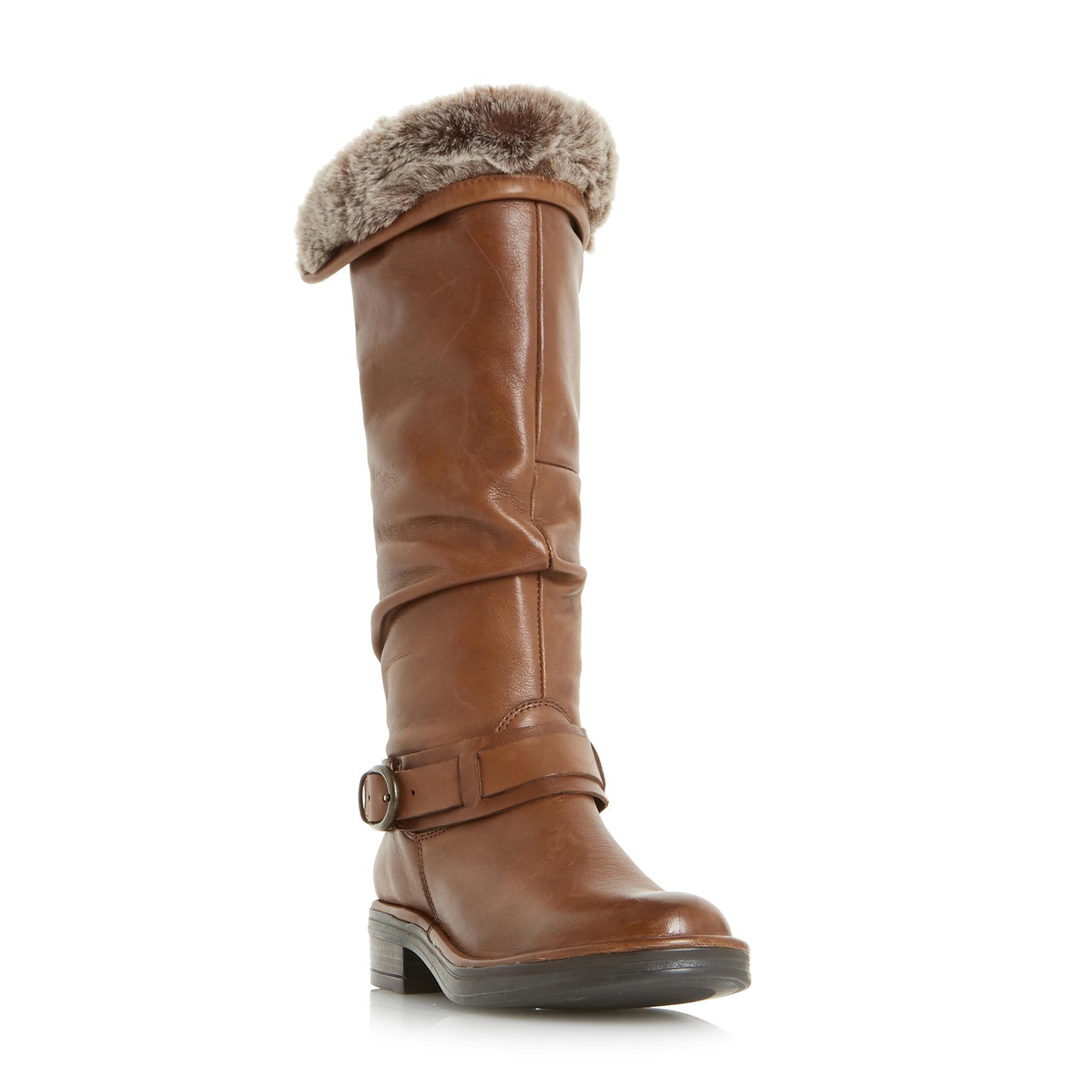 Torie Ruched Flat Knee High Boots