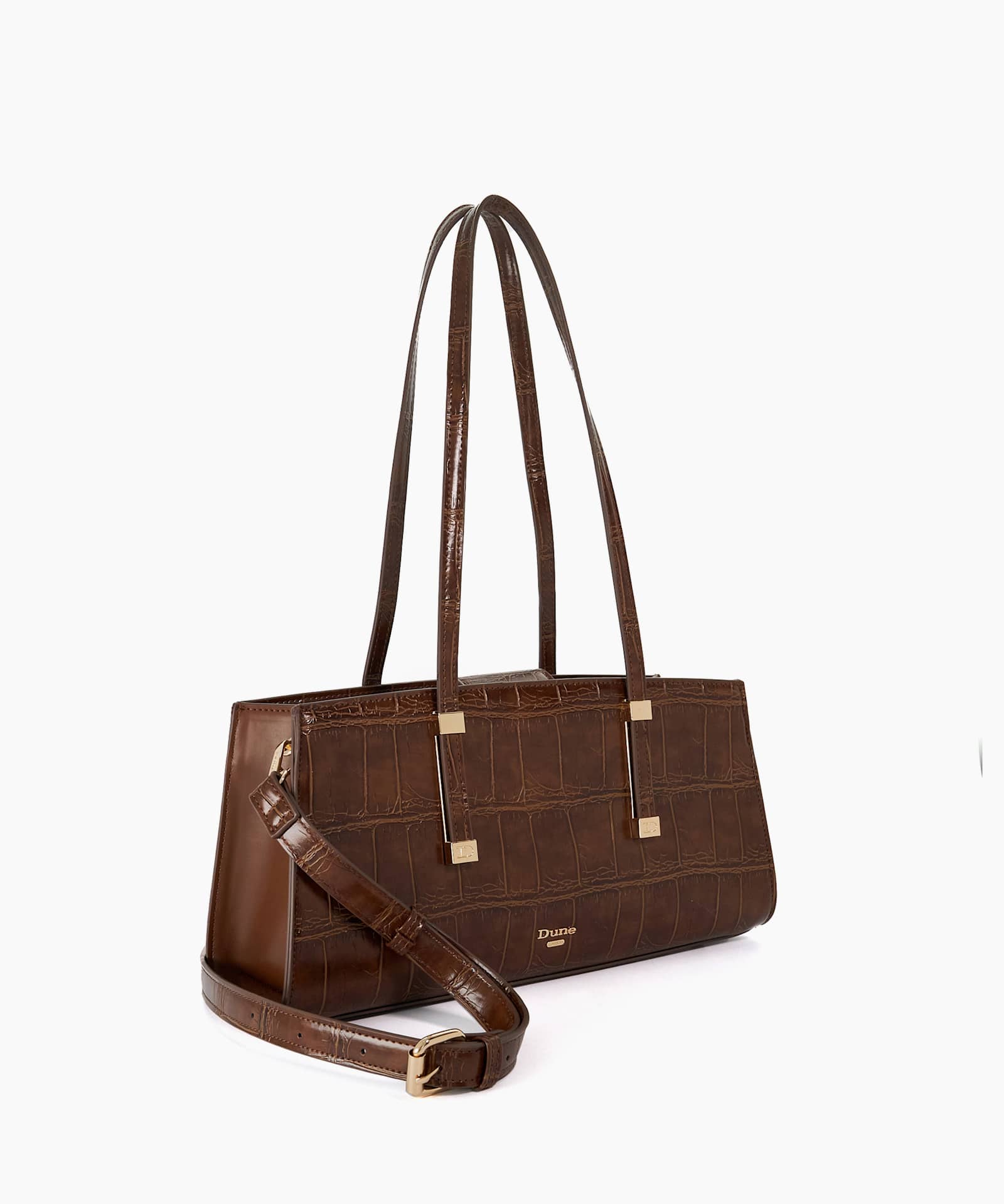 Dalmore Long Handle Woven Tote - chocolate