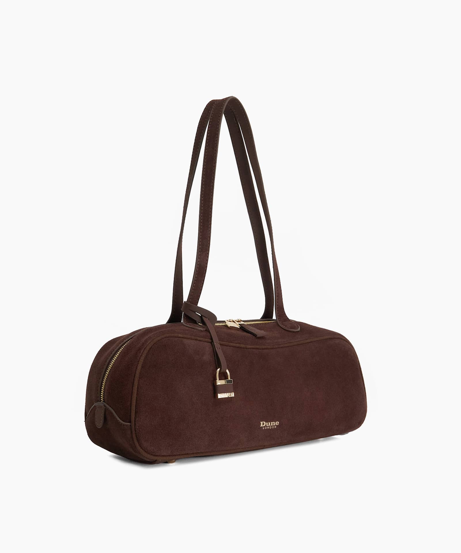 Day Suede Long Handle Bowling Bag - brown