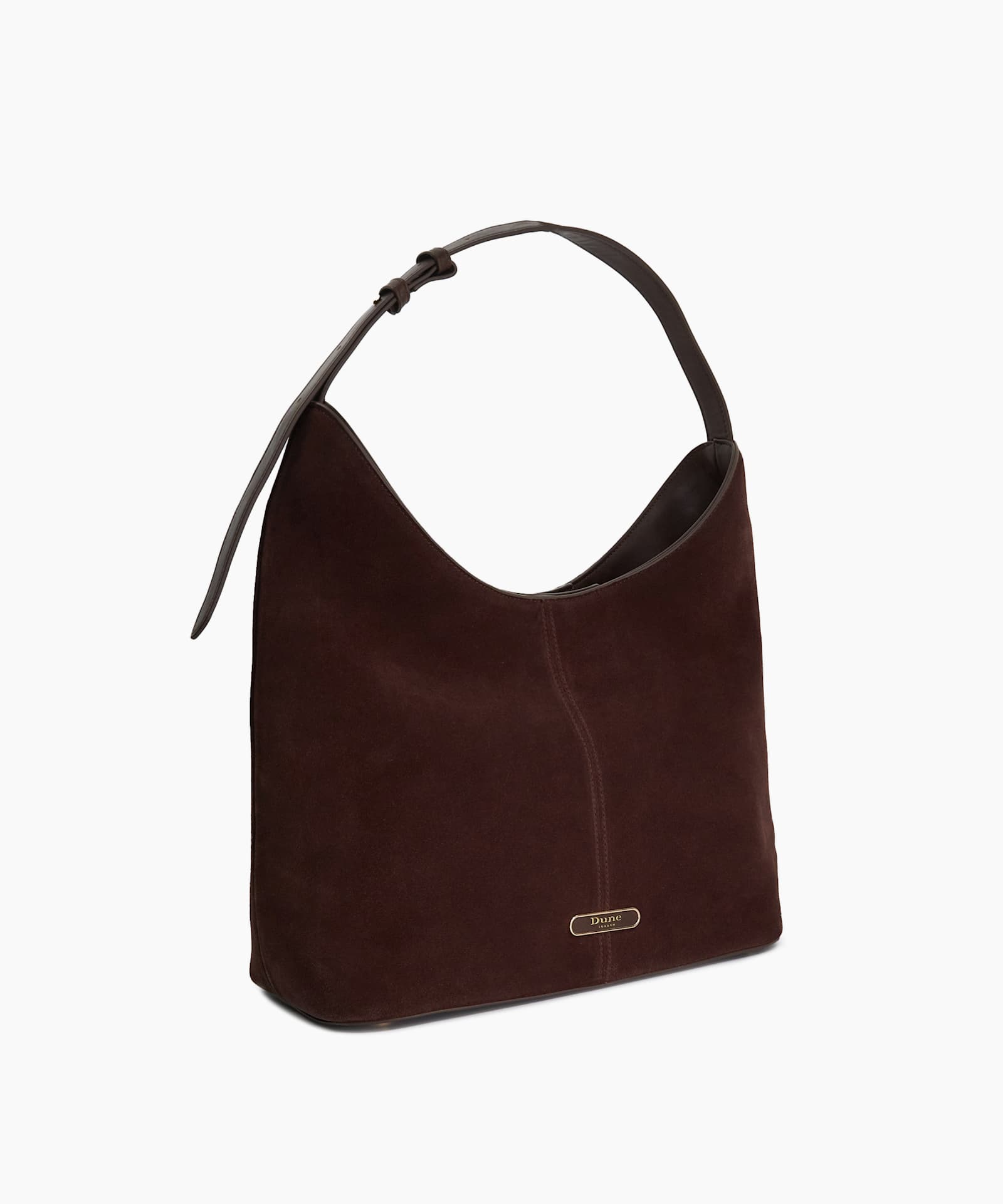 Delightfully Leather Shoulder Bag - dark-brown
