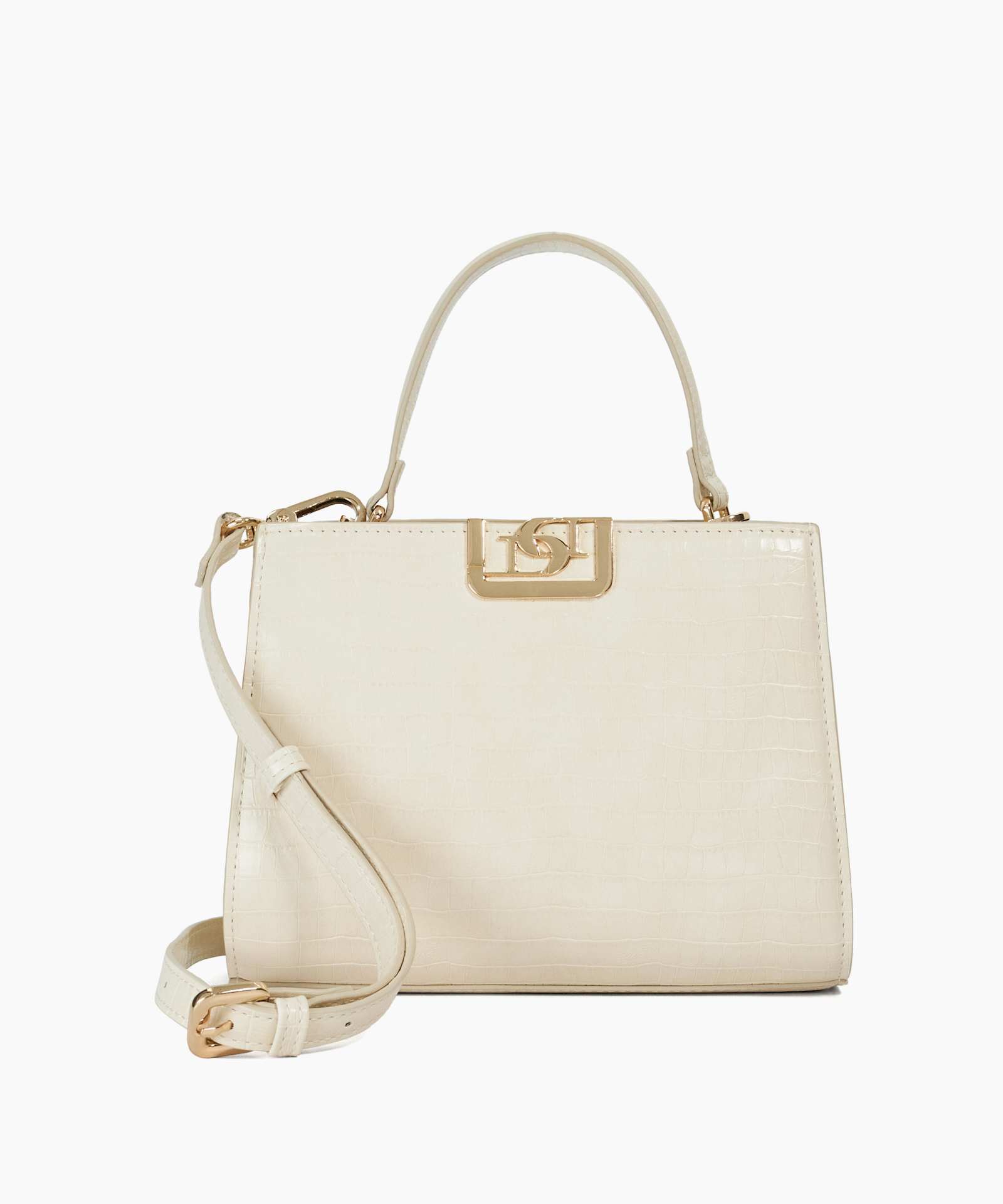 Dilly Textured DD-Interlock Grab Bag - cream