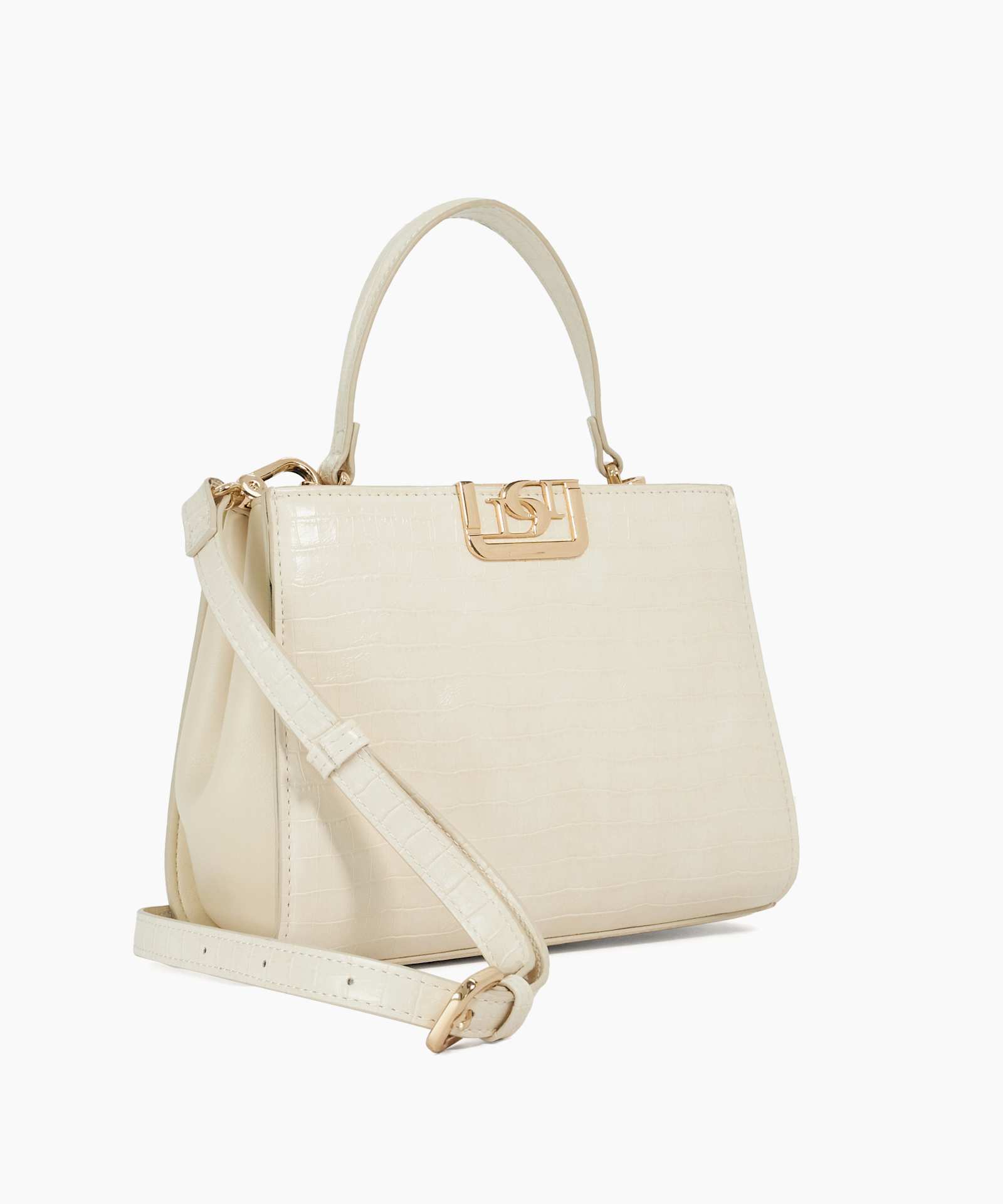 Dilly Textured Dd-Interlock Grab Bag - cream
