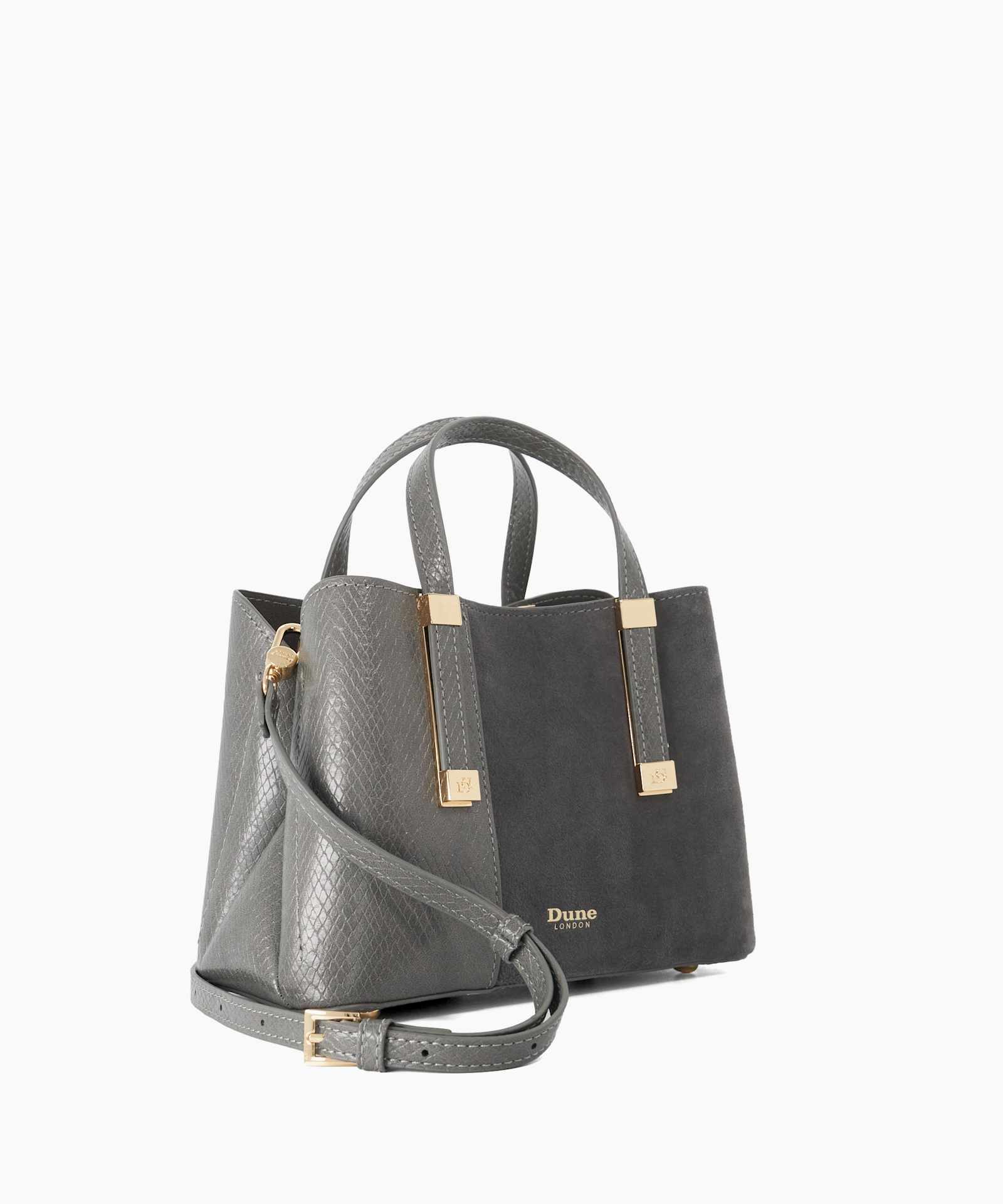 Dinkydorry P Textured Tote Bag - grey