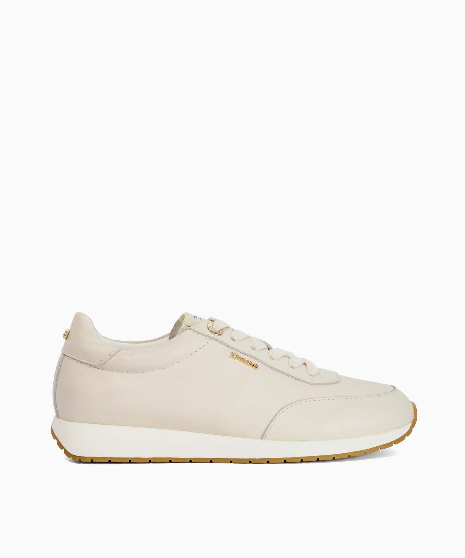 Ettah Suede Lace-Up Runner Trainers - white