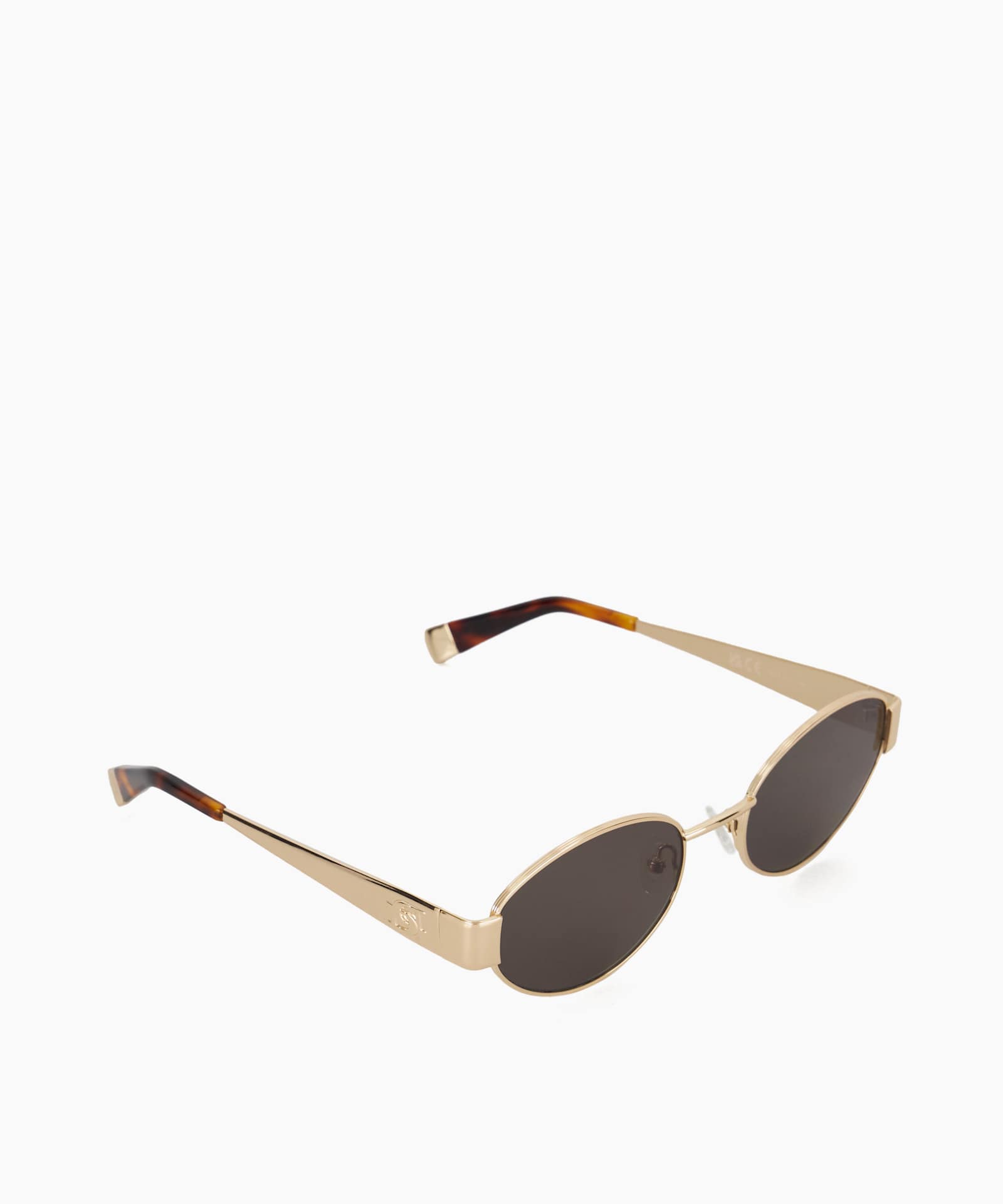 Glee Oval Frame Tortoiseshell Sunglasses - gold