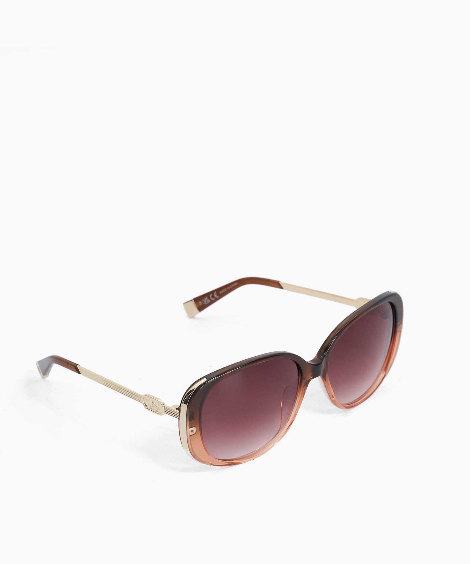 Goldie Oversized Sunglasses - burgundy