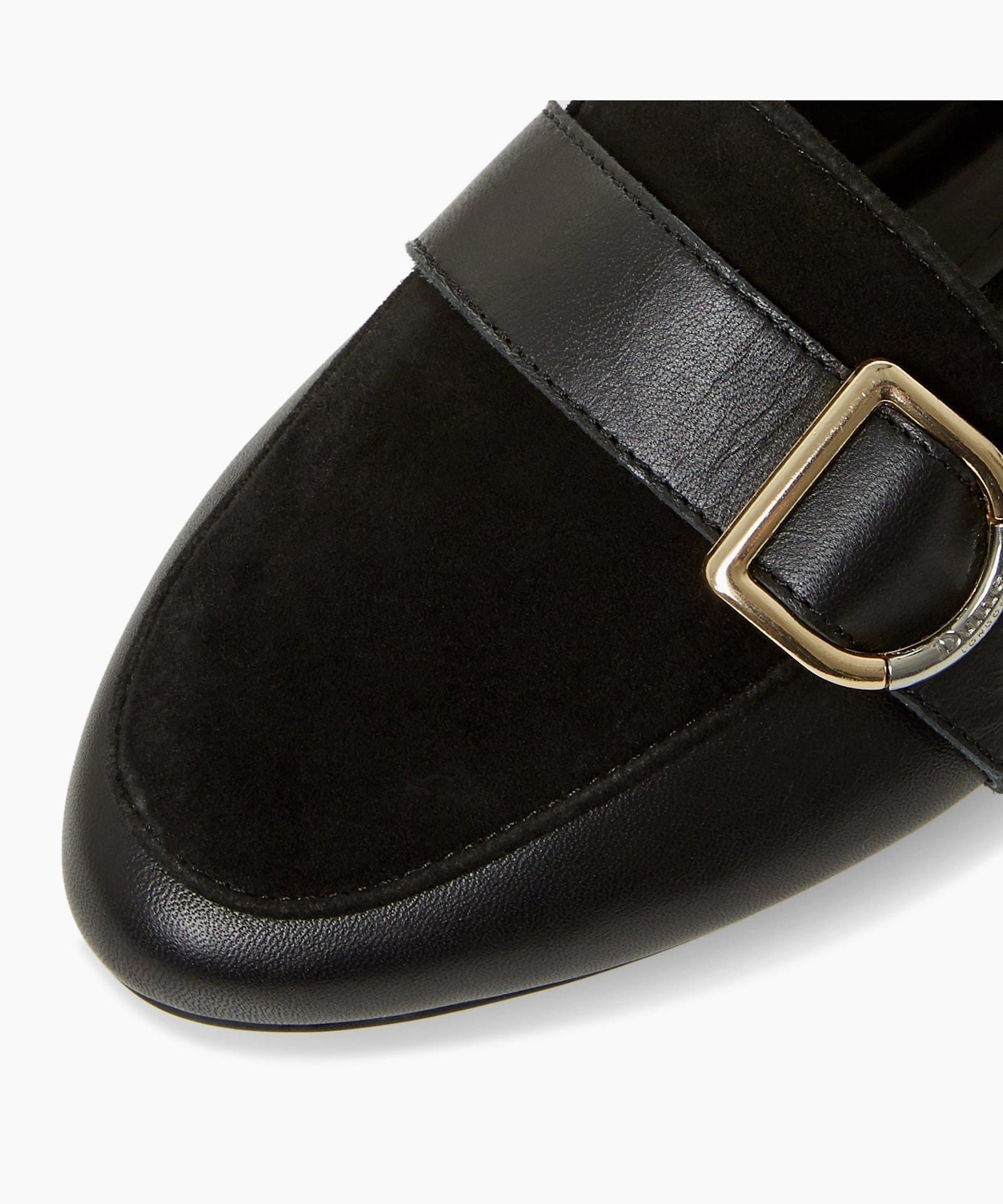 dune graysy buckle loafers