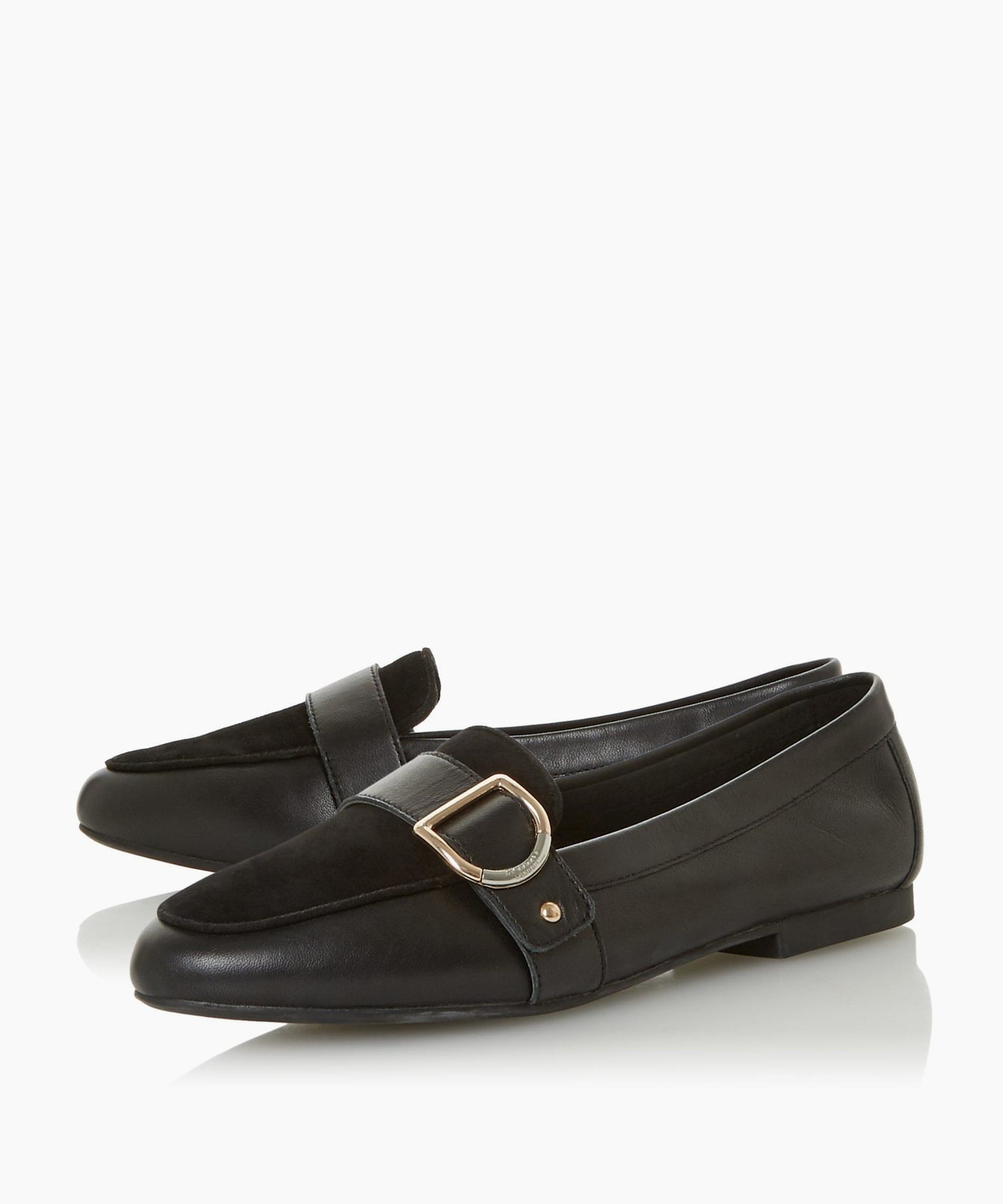 dune graysy buckle loafers