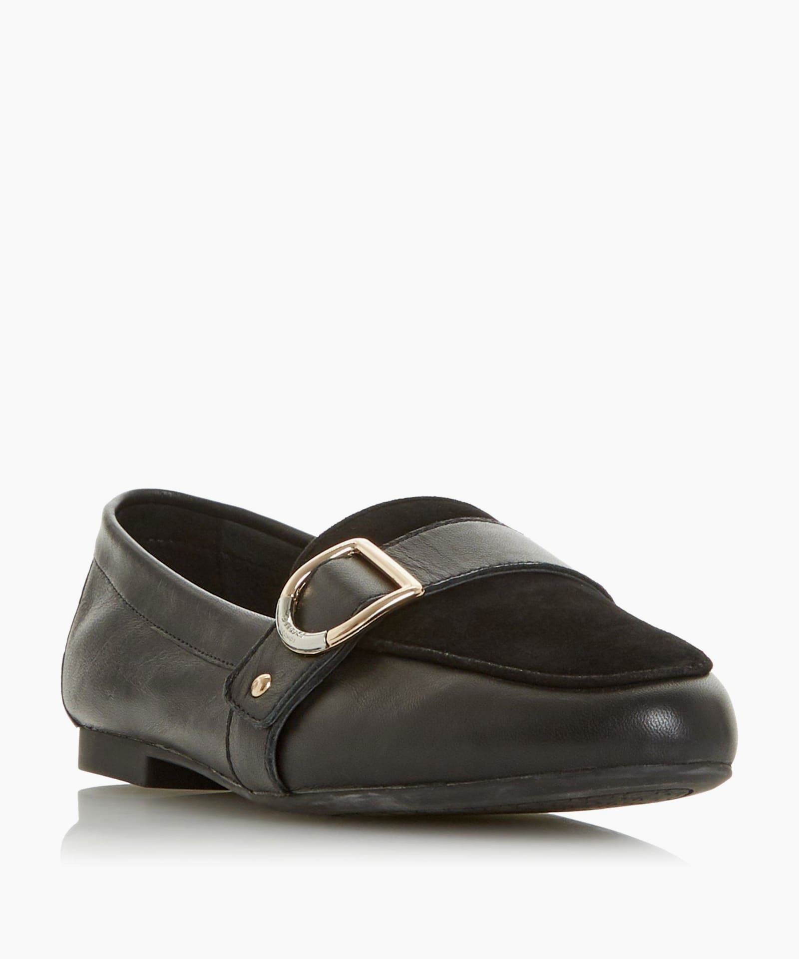 dune graysy buckle loafers