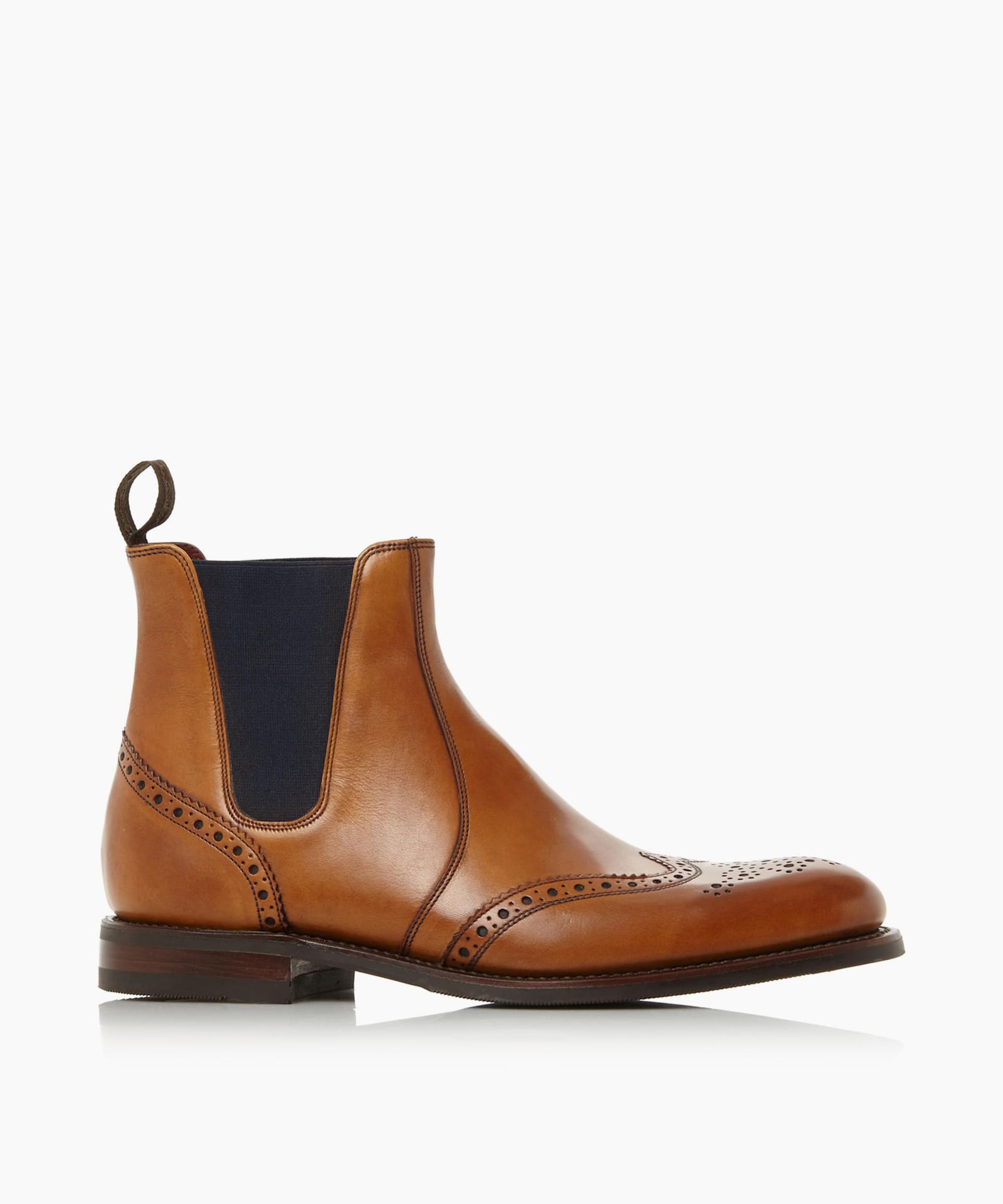 loake hoskins mens brogue chelsea boots