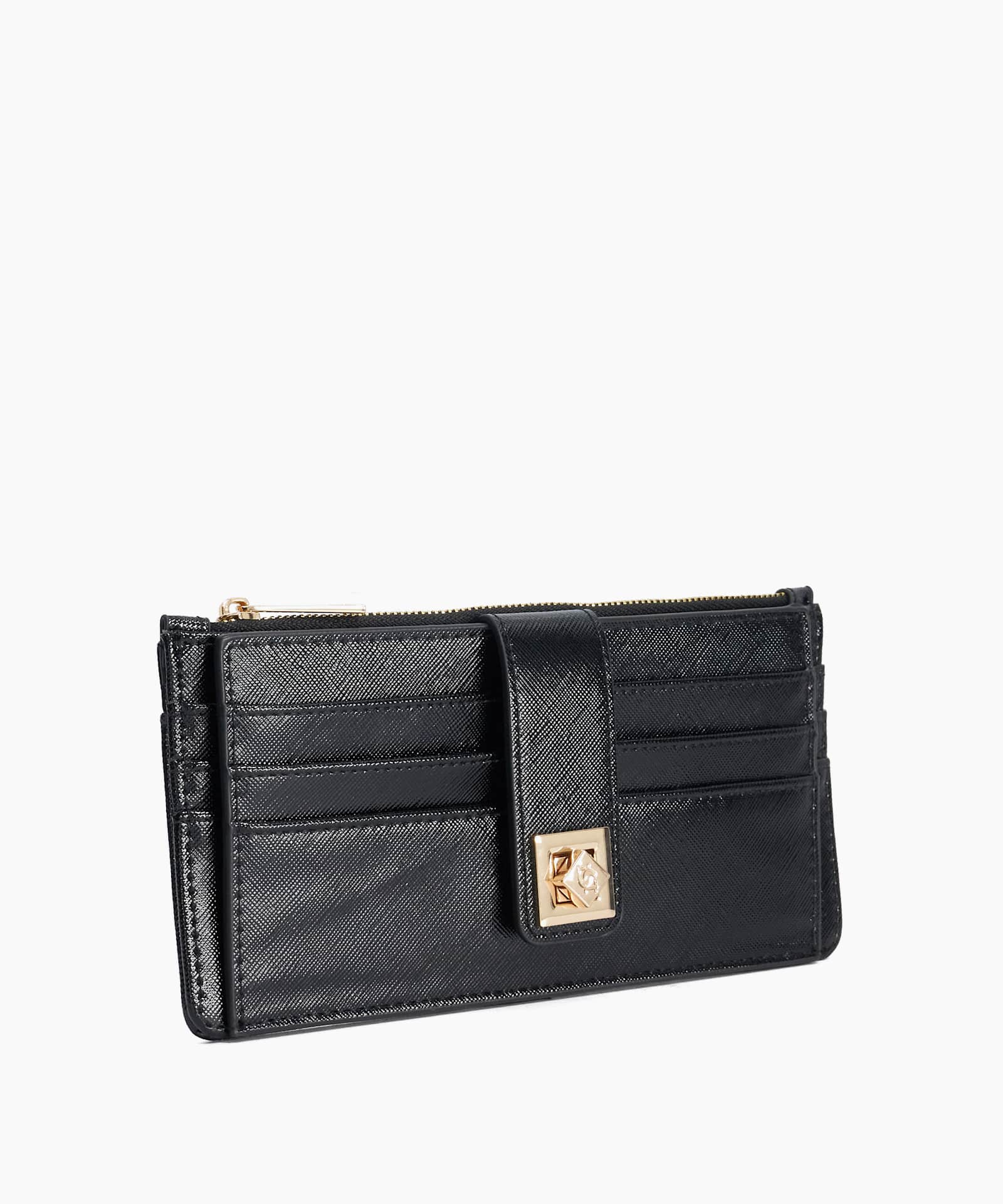 Karlos Small Turn Lock Purse - black-synthetic