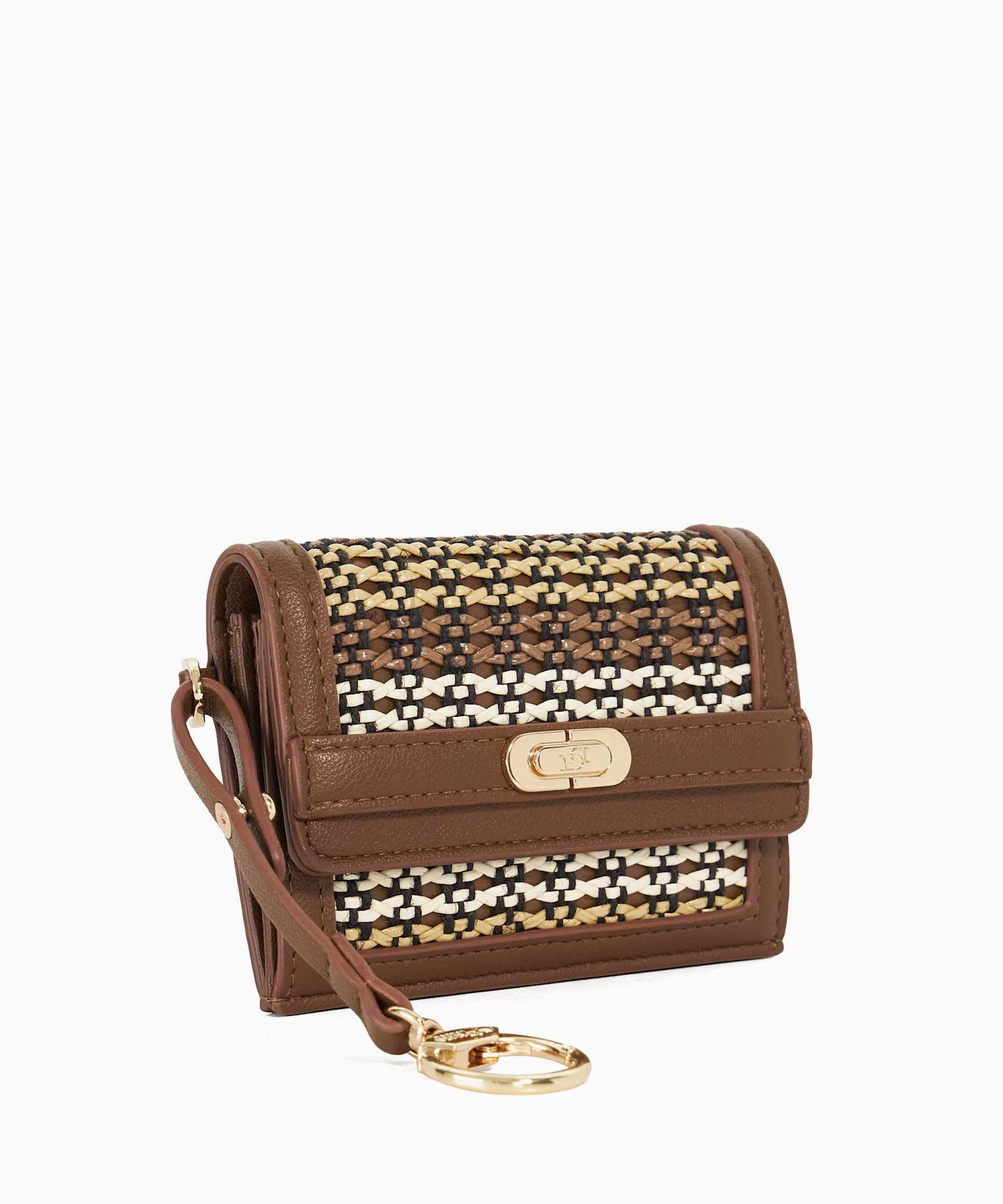 Kimble Woven Card Holder - brown