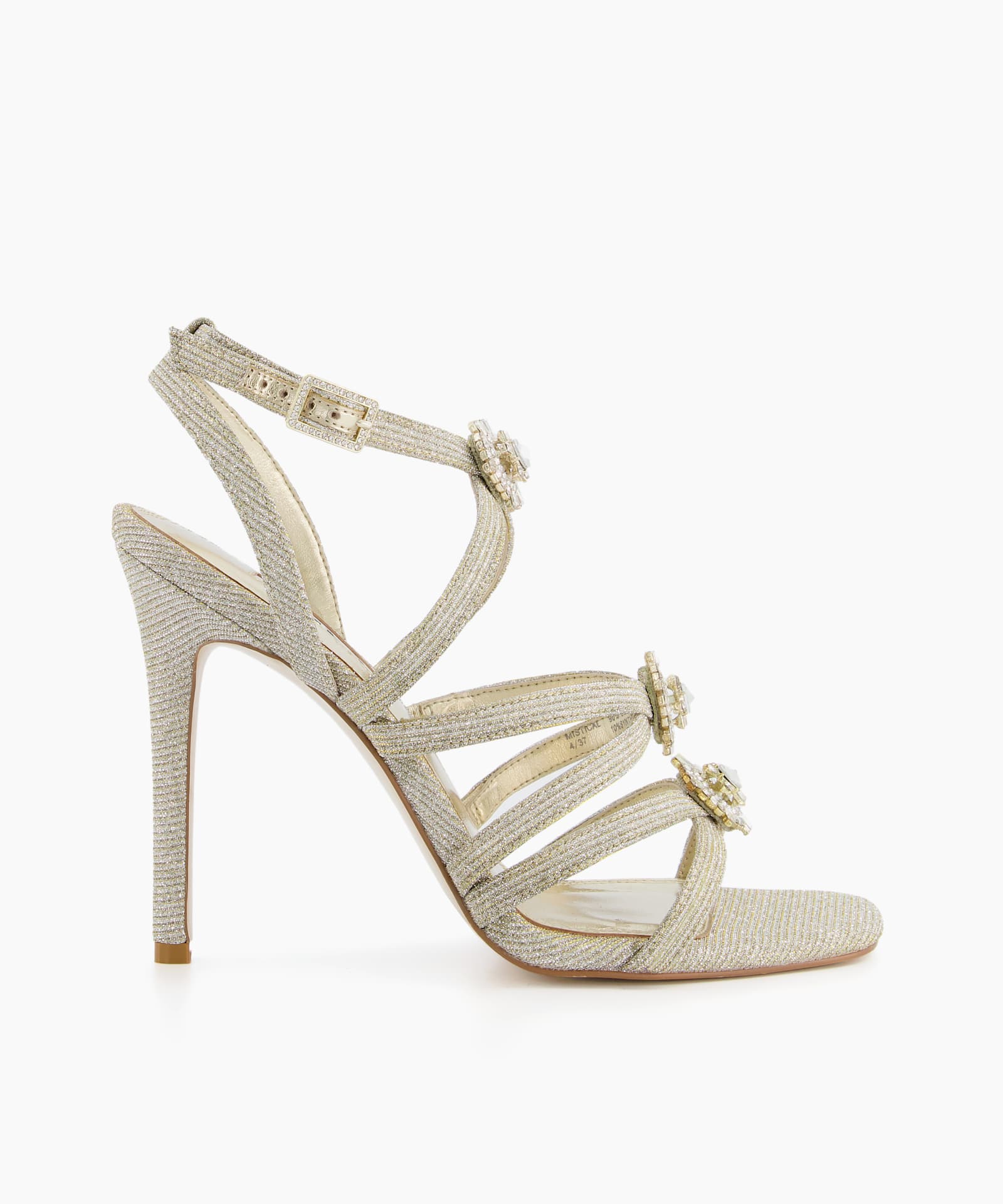 dune gold platform heels