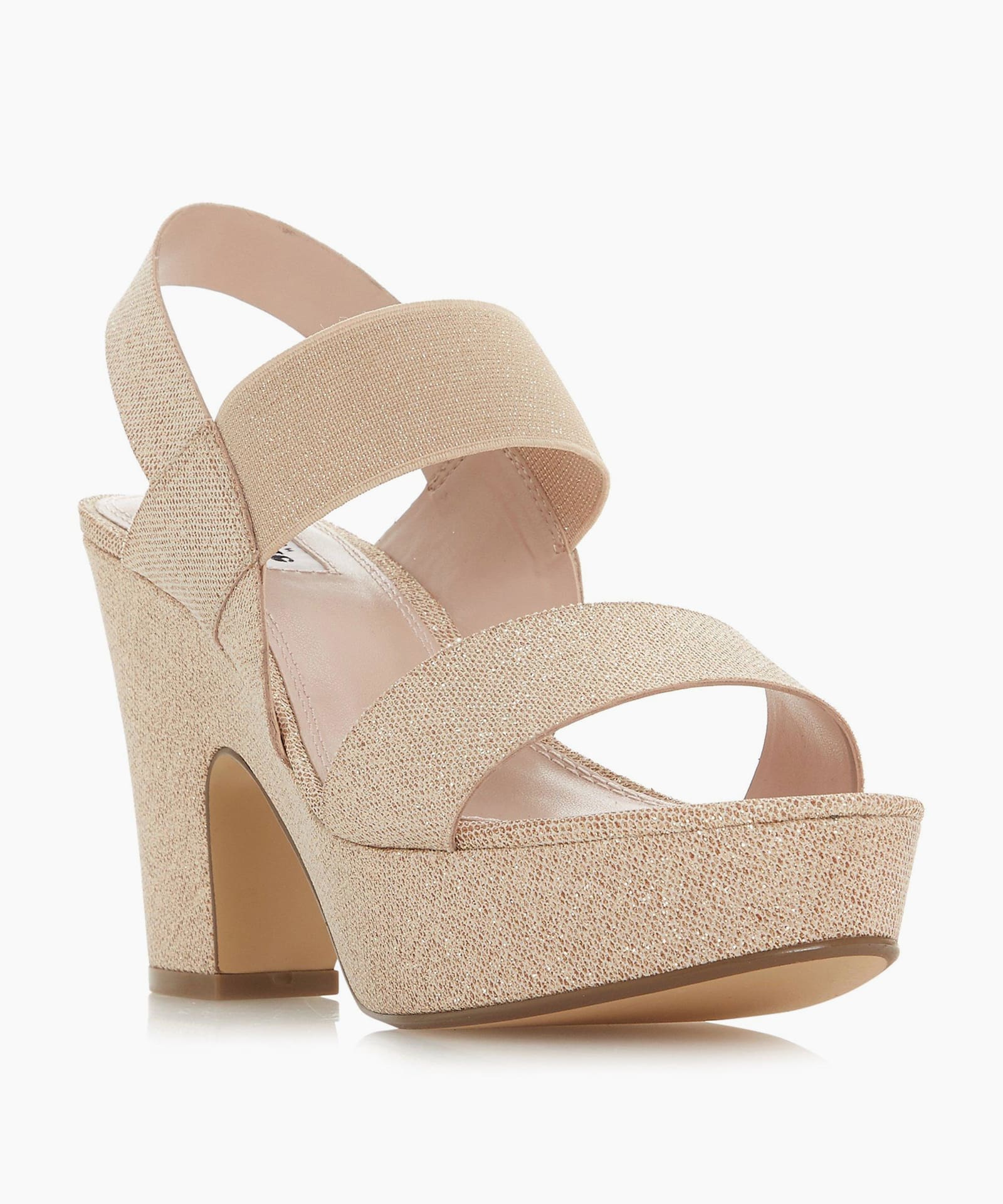 blush platform sandals