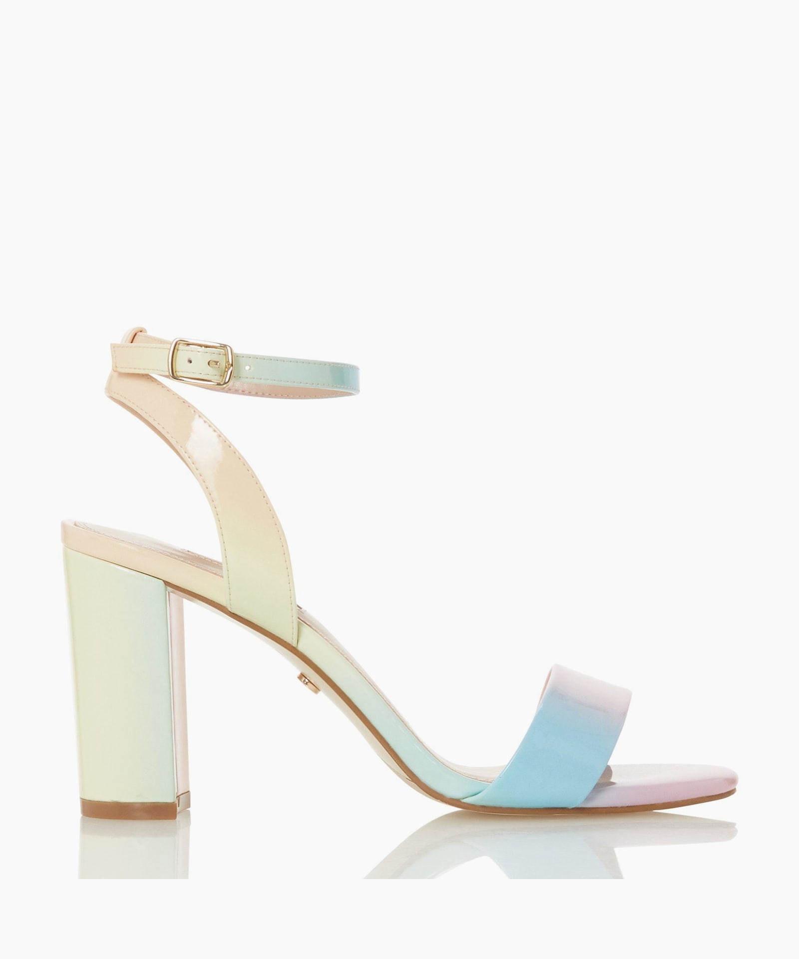 pastel block heels