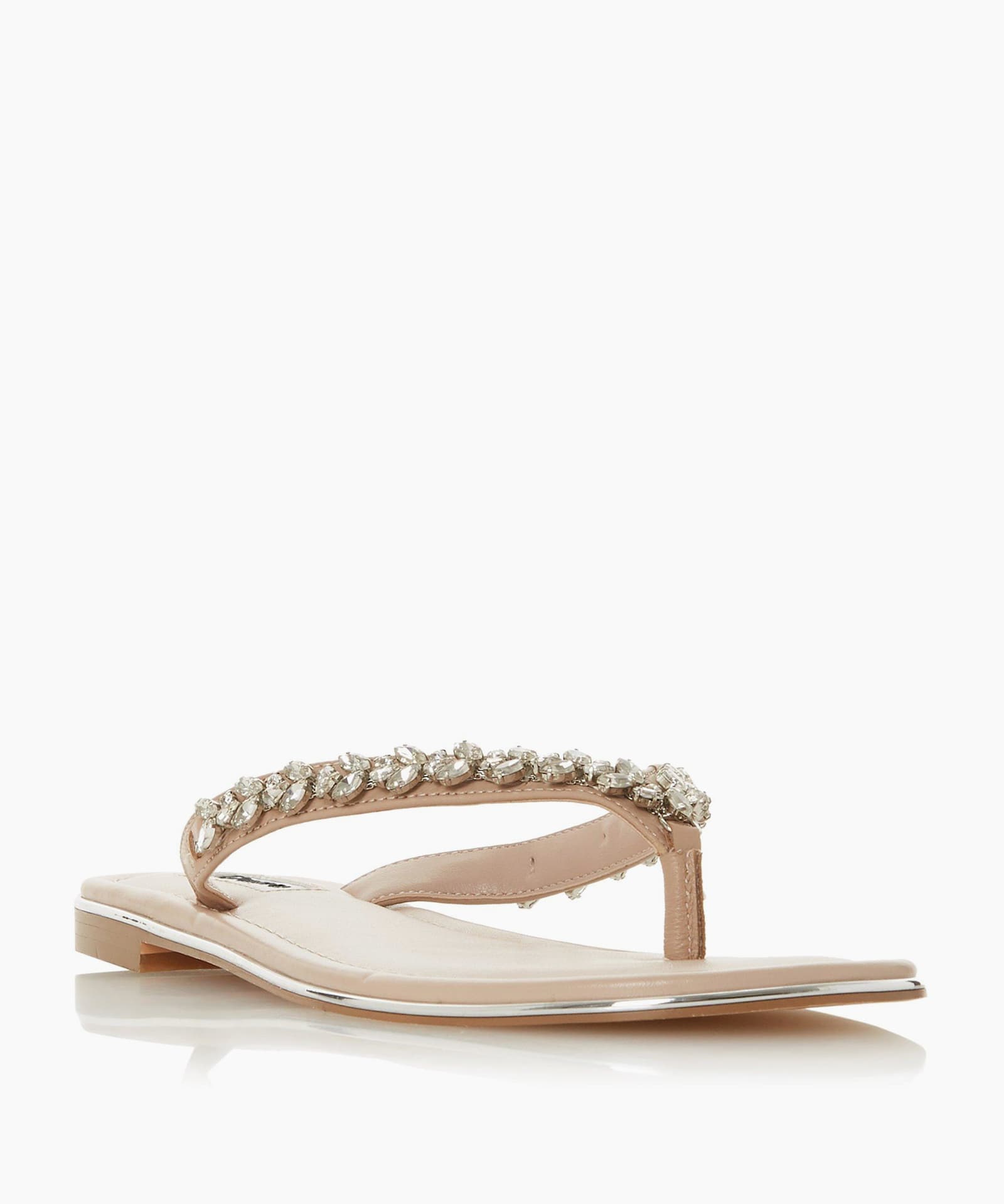 diamante flip flops dune