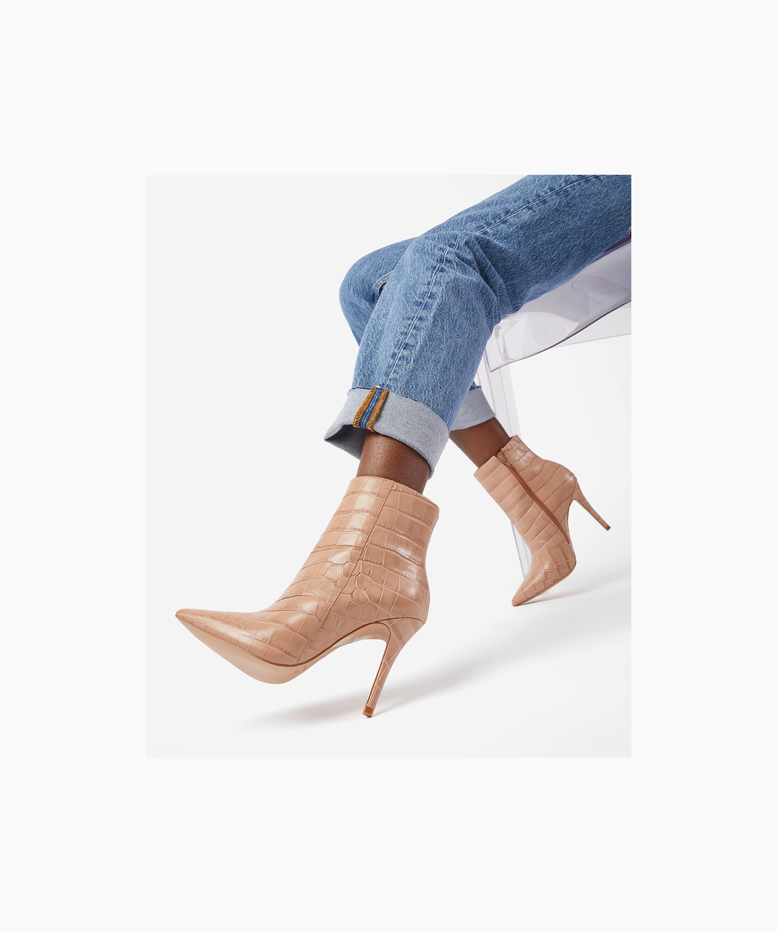 nude high boots