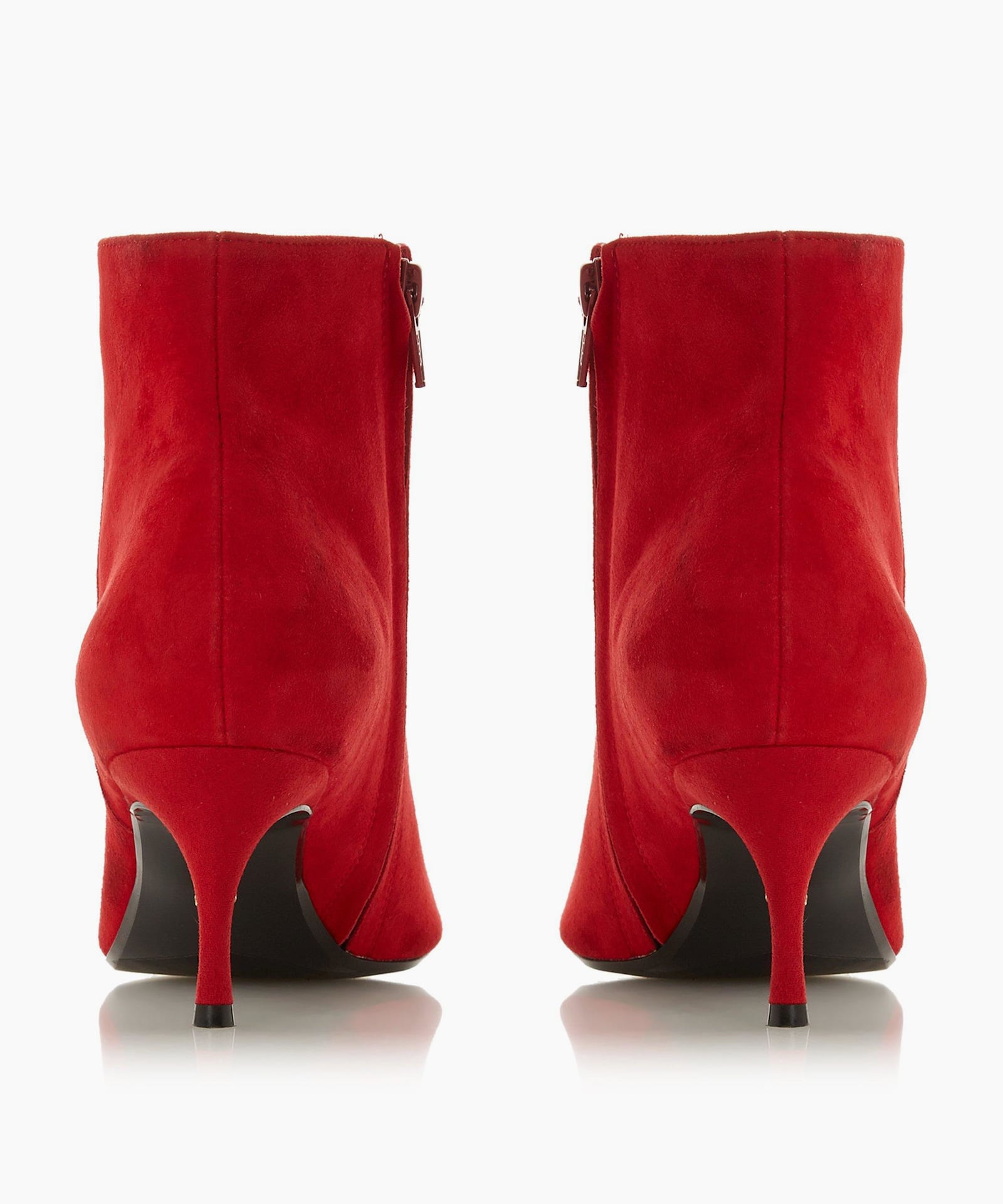 dune red ankle boots