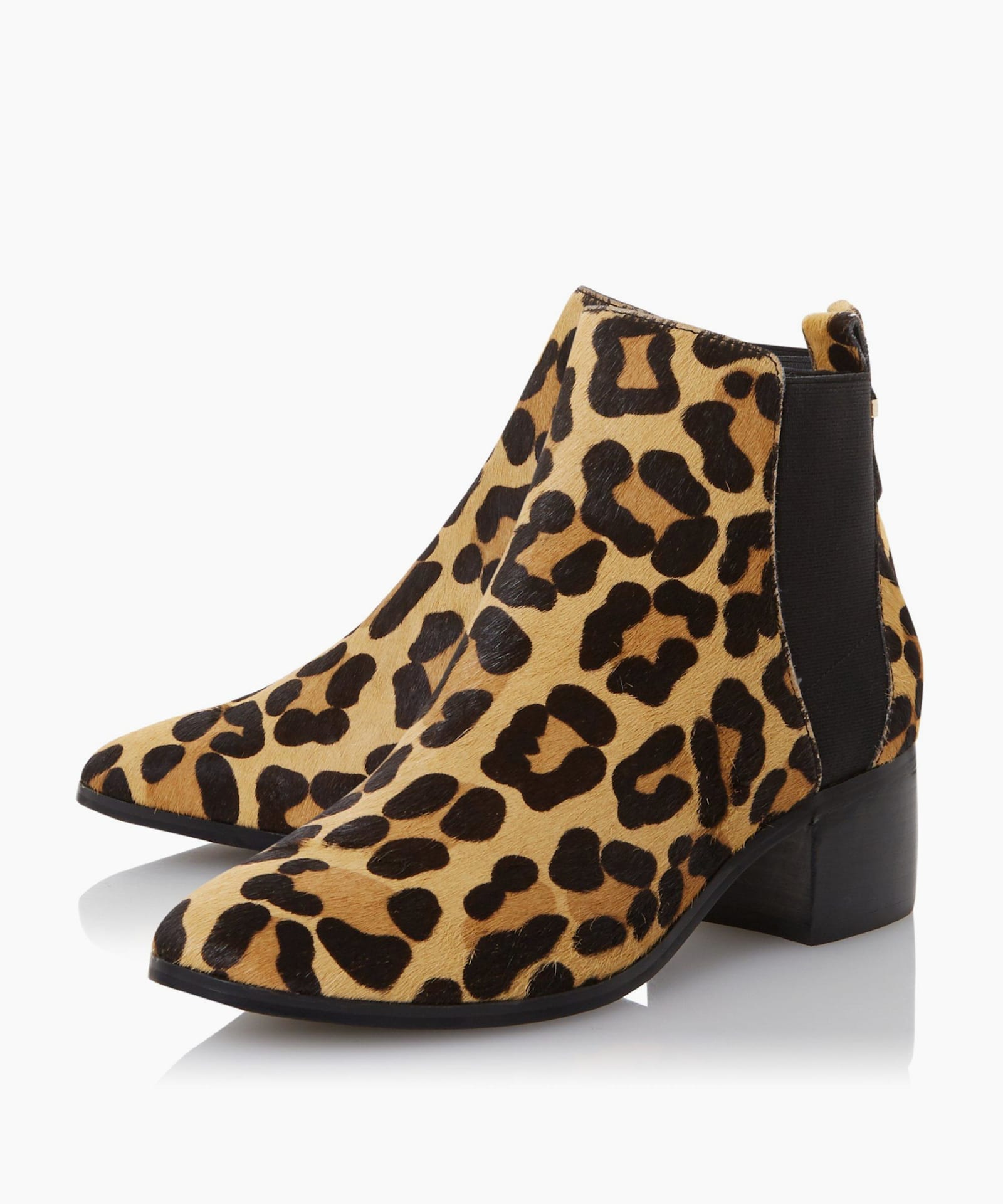 dune animal print boots