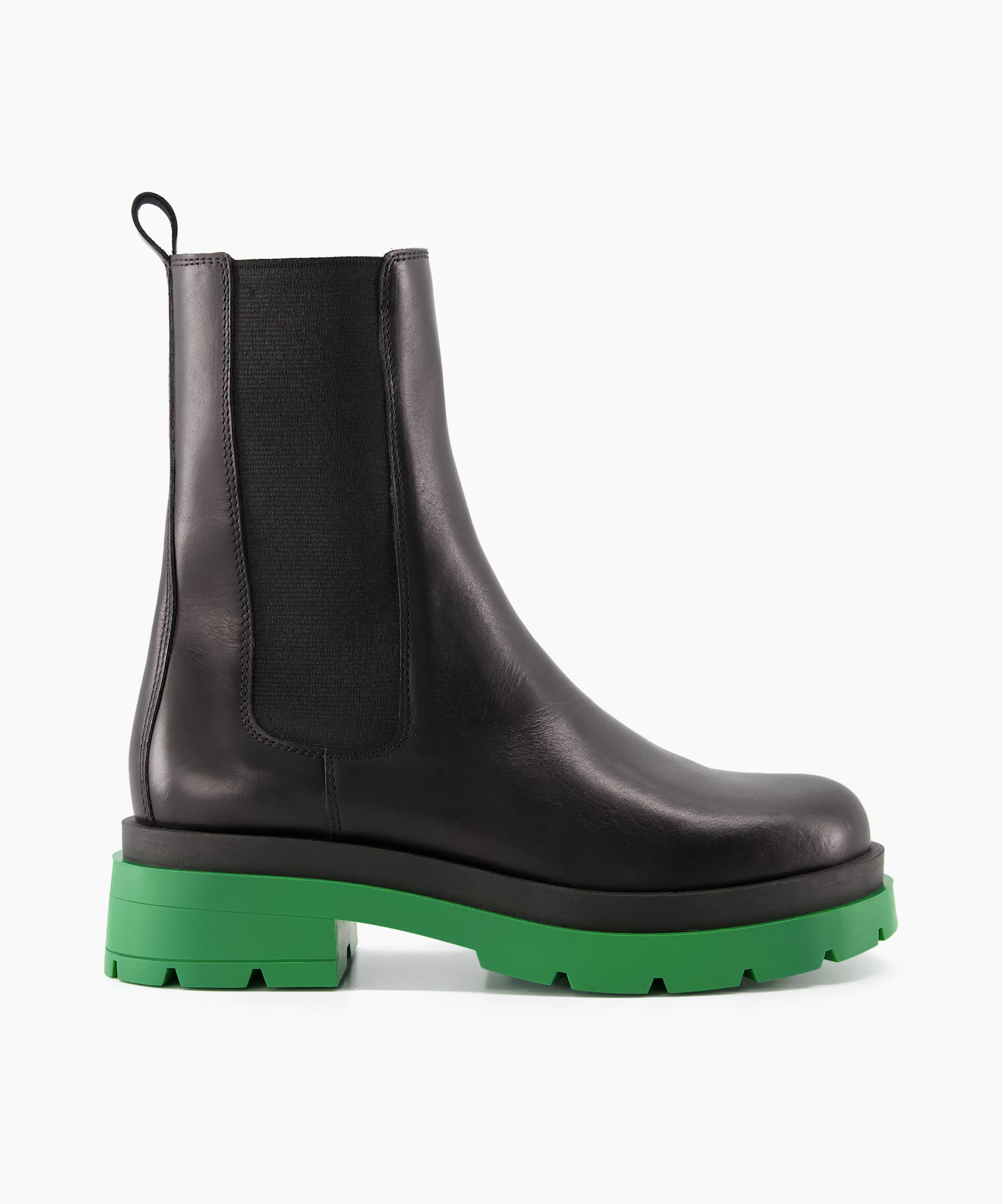 Black and 2025 green boots