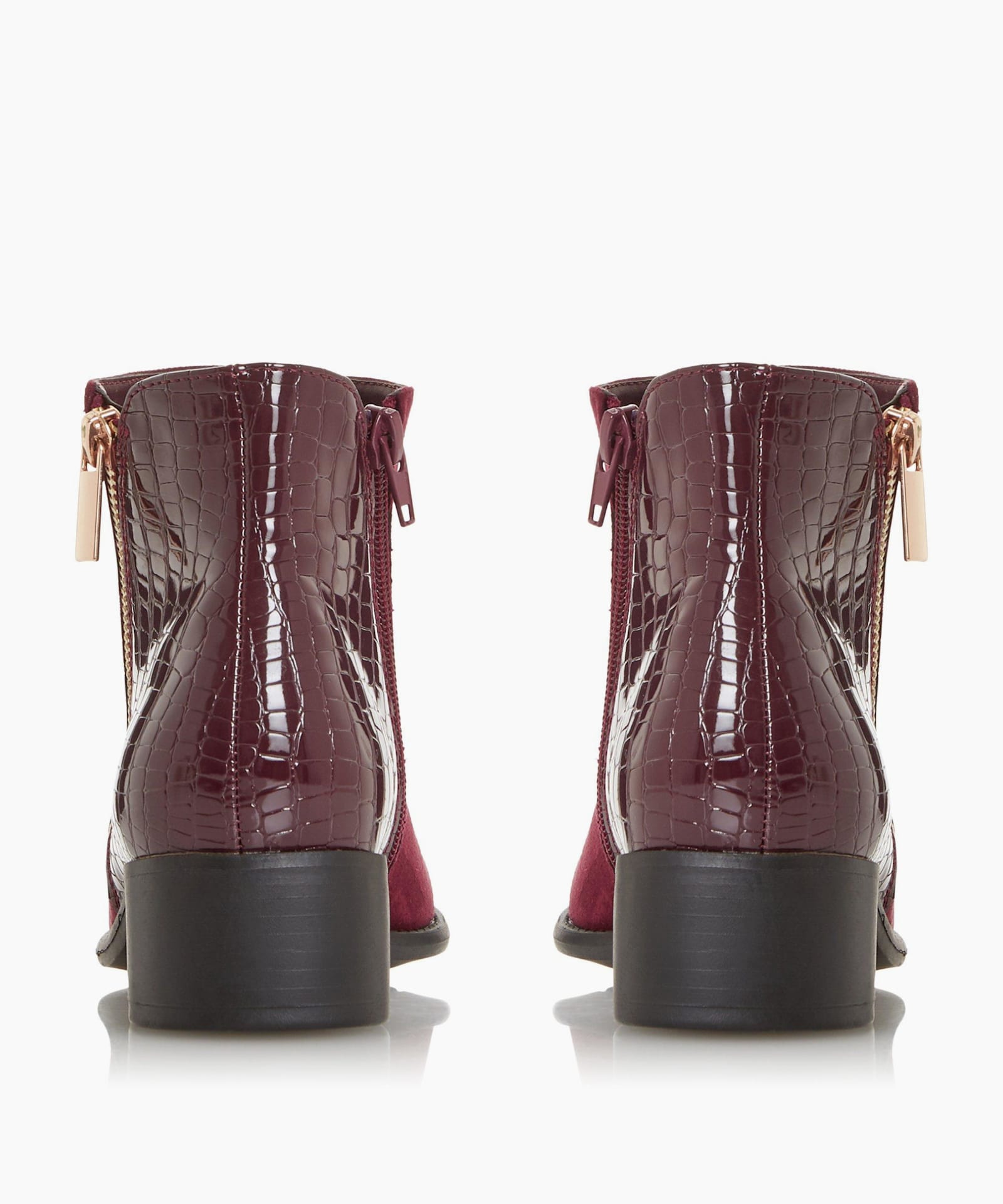 dune burgundy boots