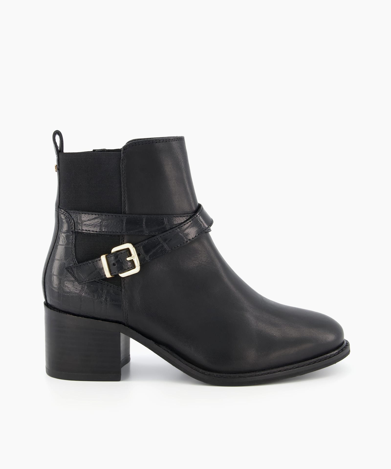 black ankle boots dune