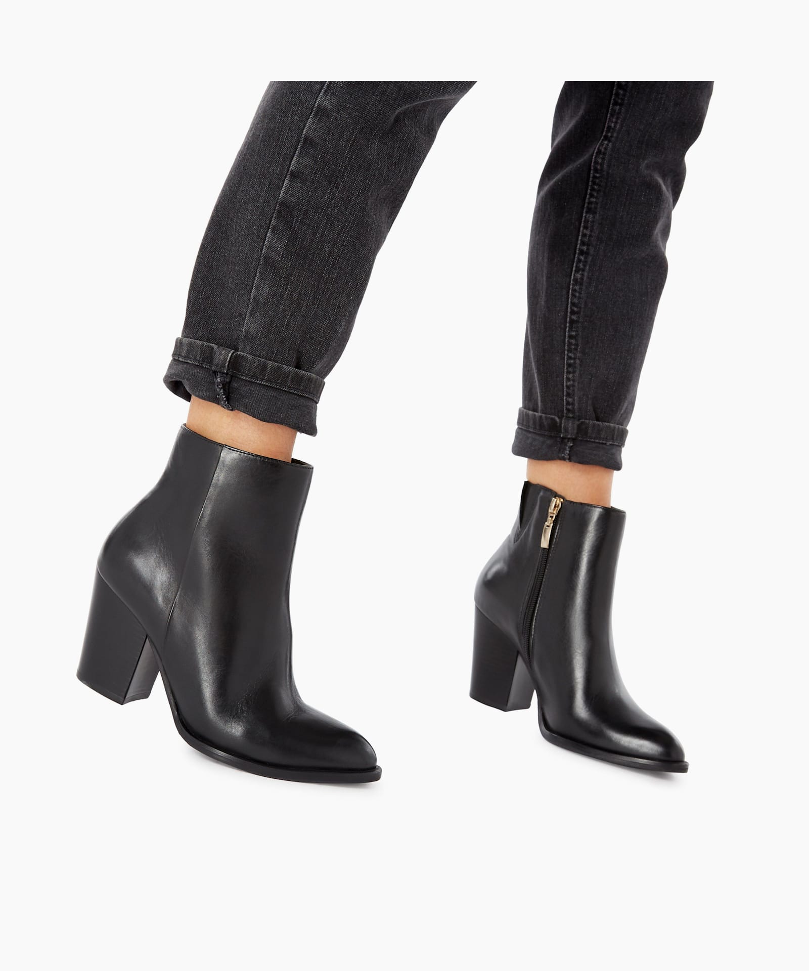 dune high heel ankle boots