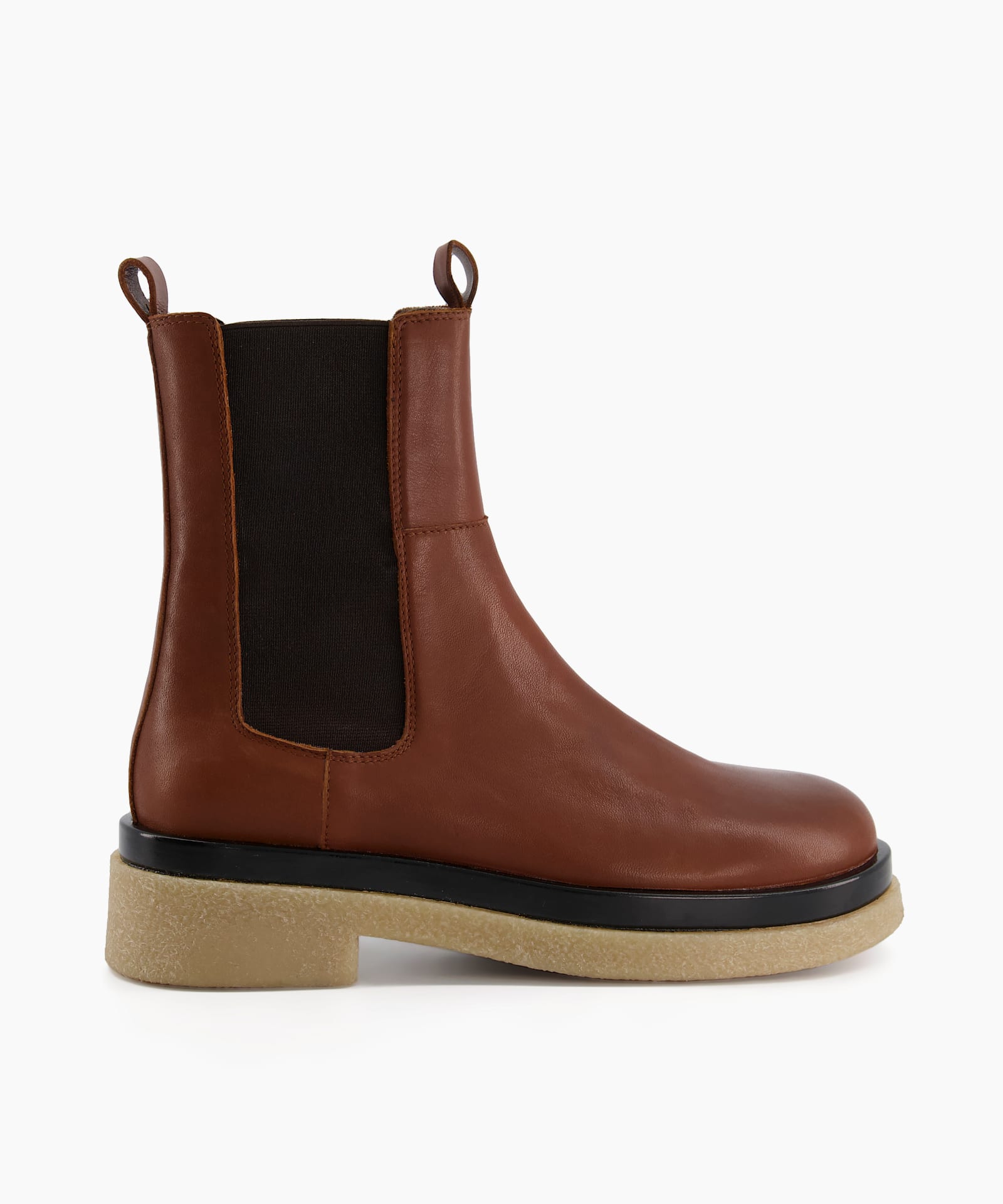 Womens tan cheap chelsea boots uk